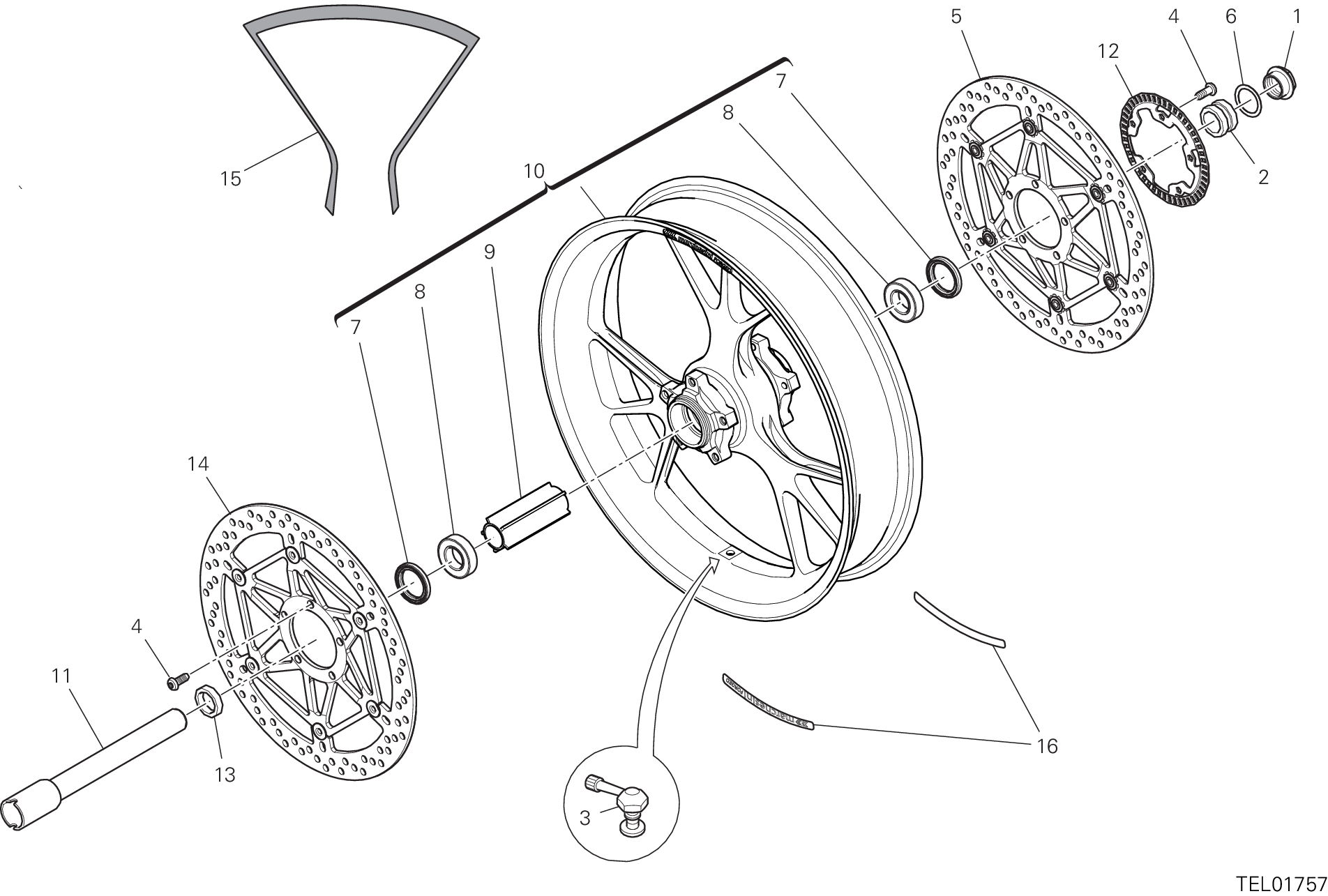 Roue avant