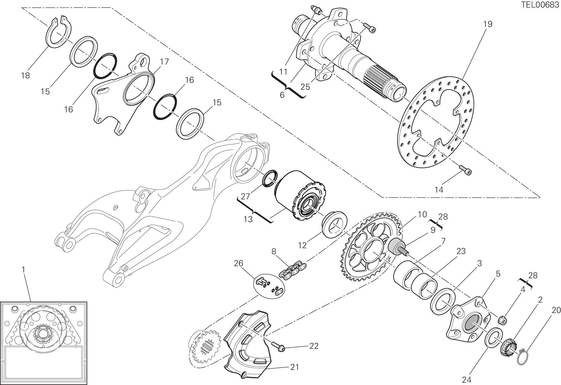 Axe roue