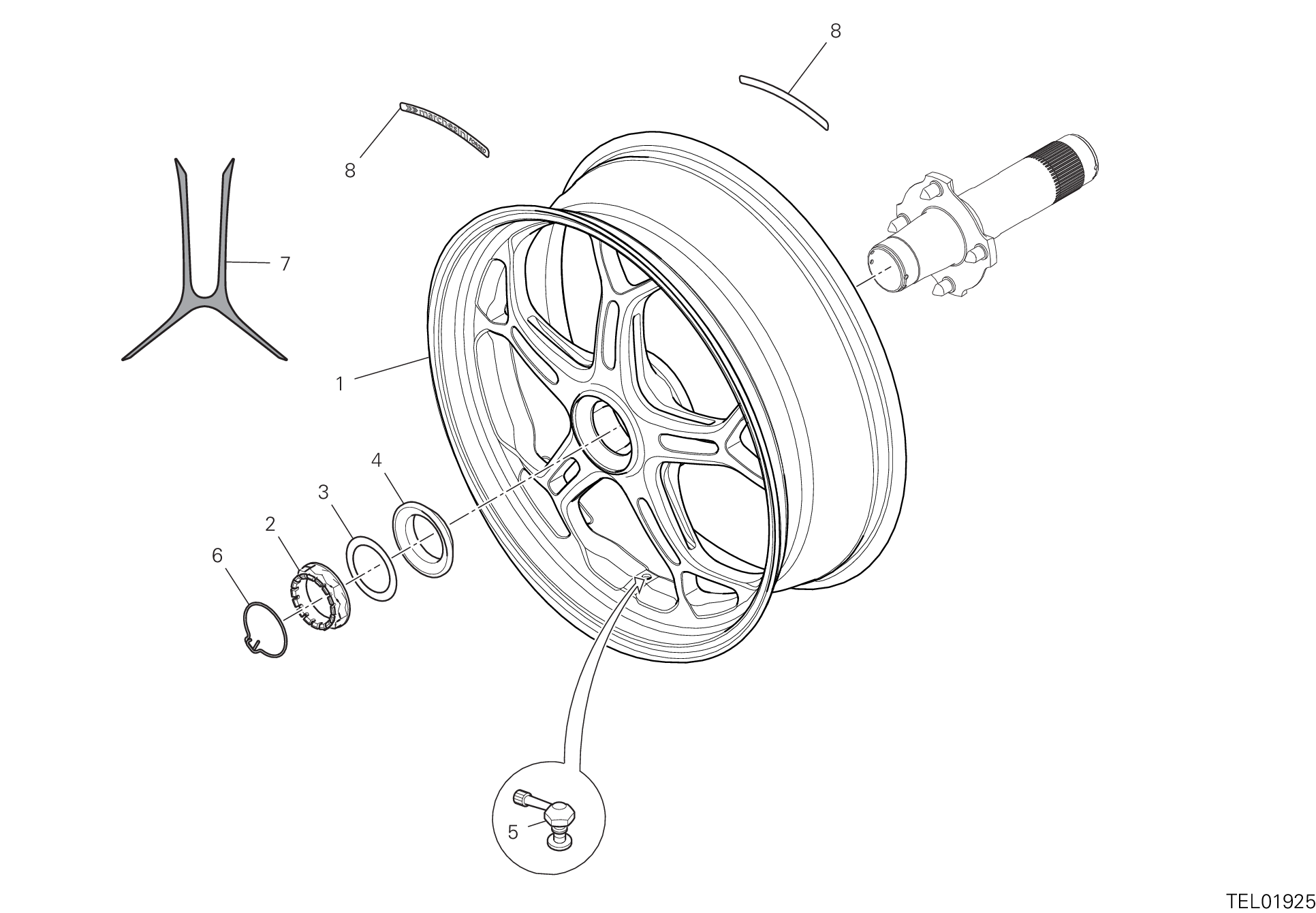 Roue arrière