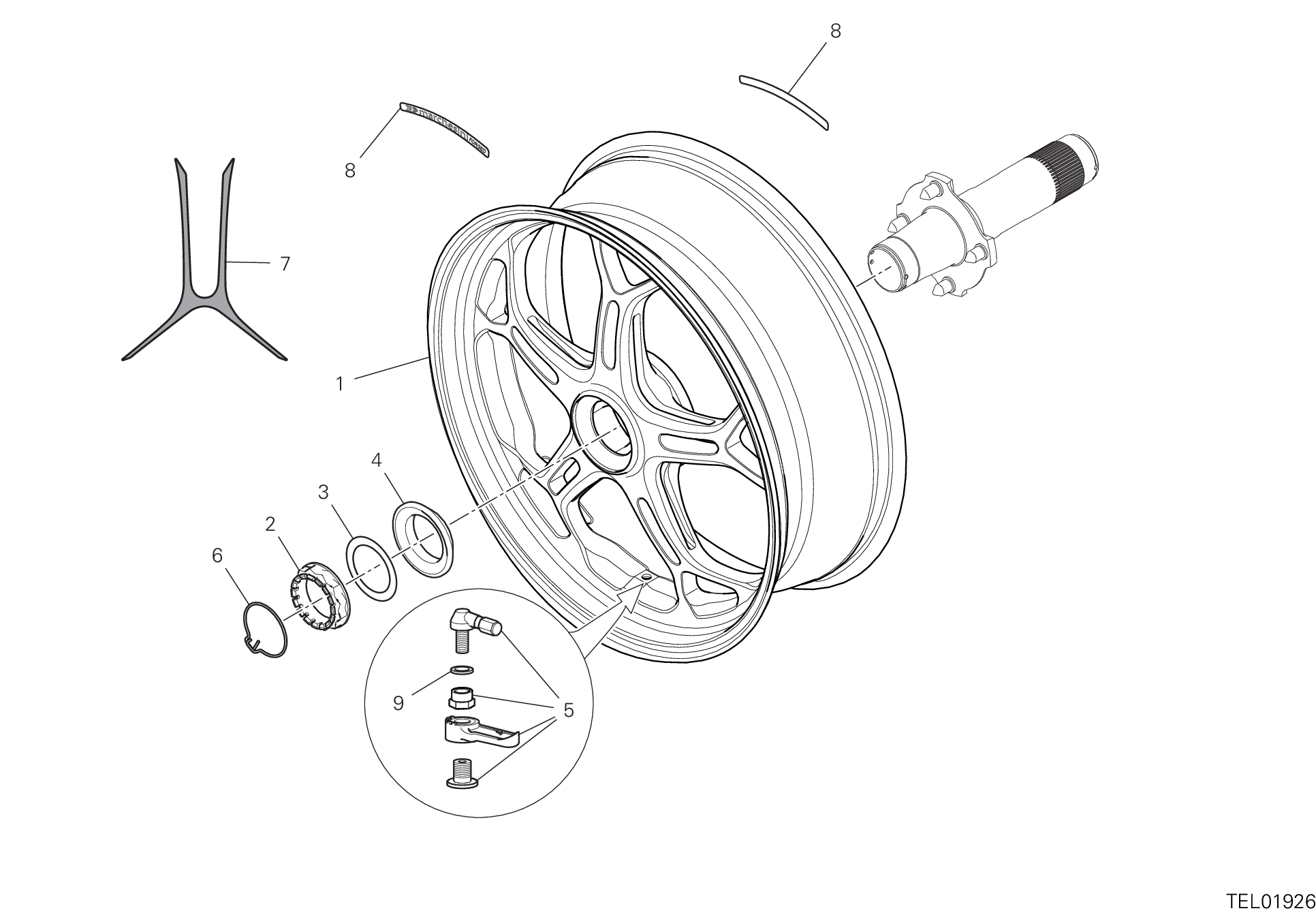 Roue arrière