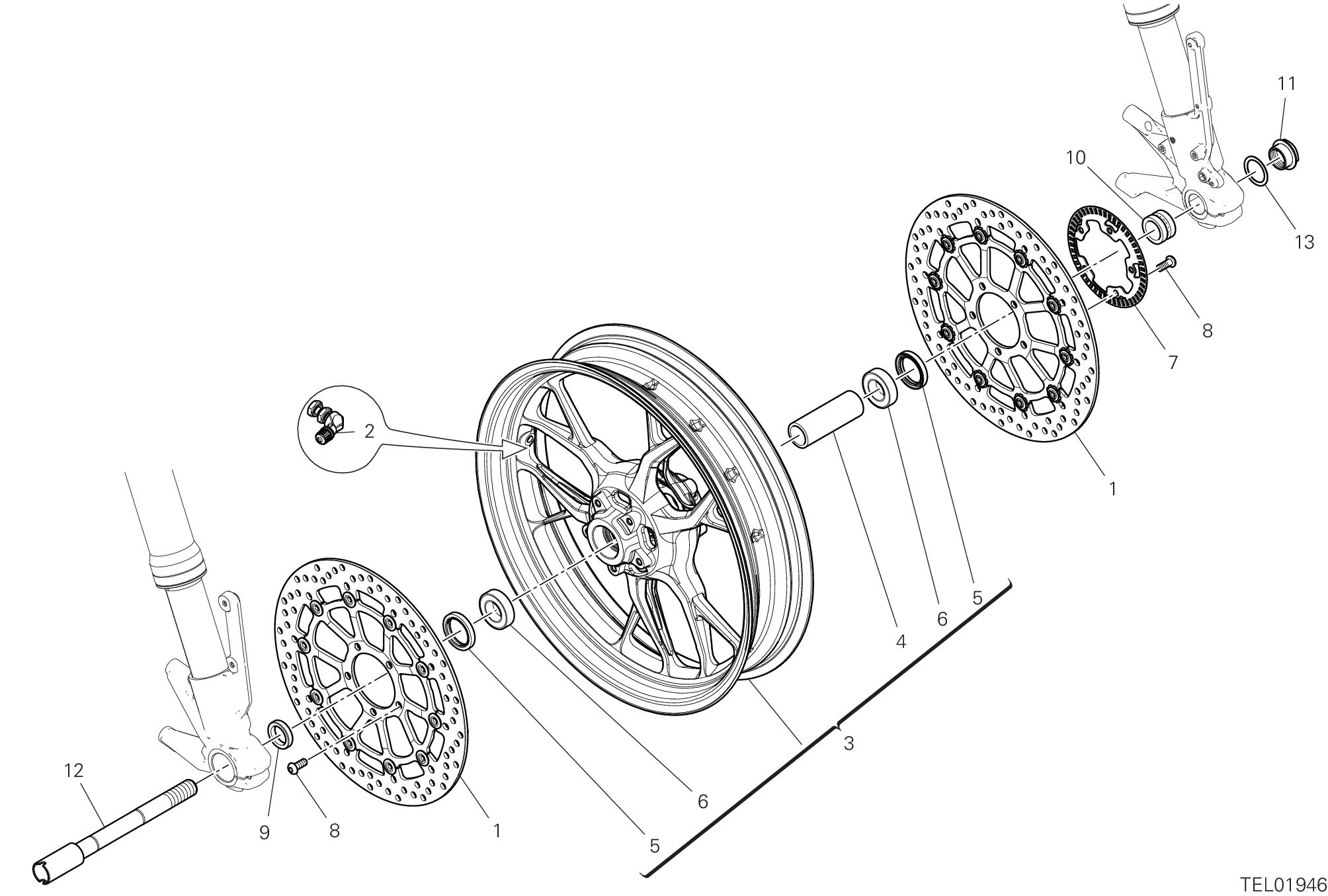 Roue avant