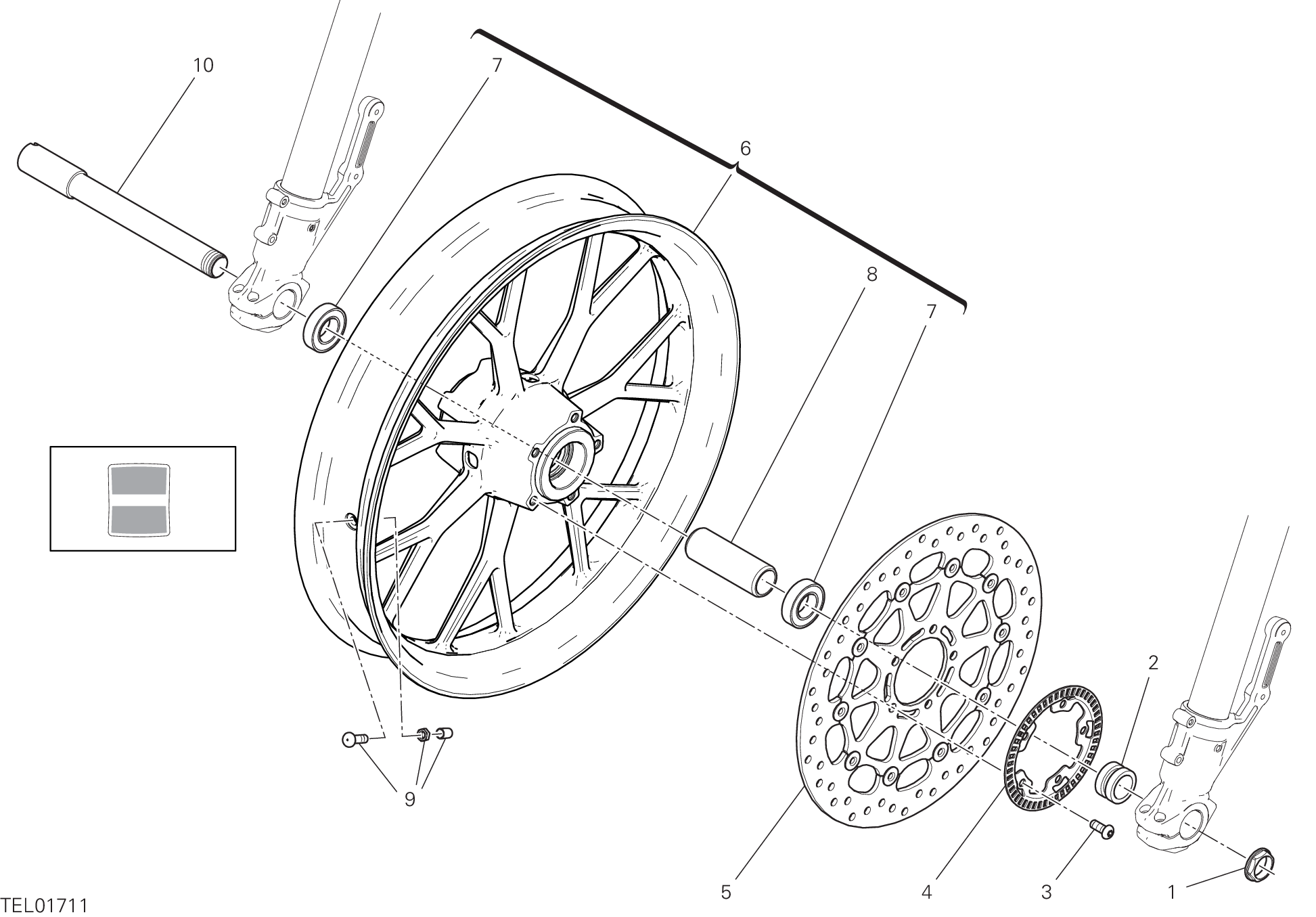 Roue avant