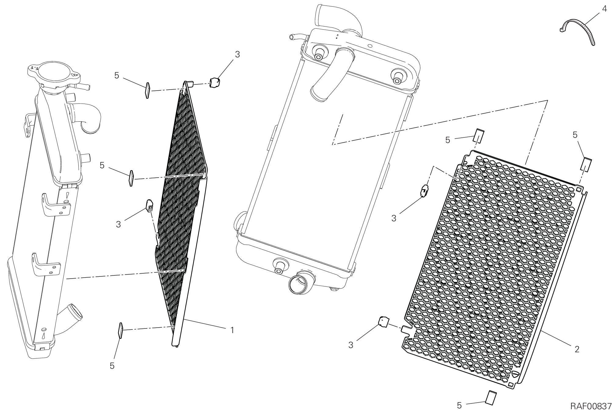 Grille de protection radiateur