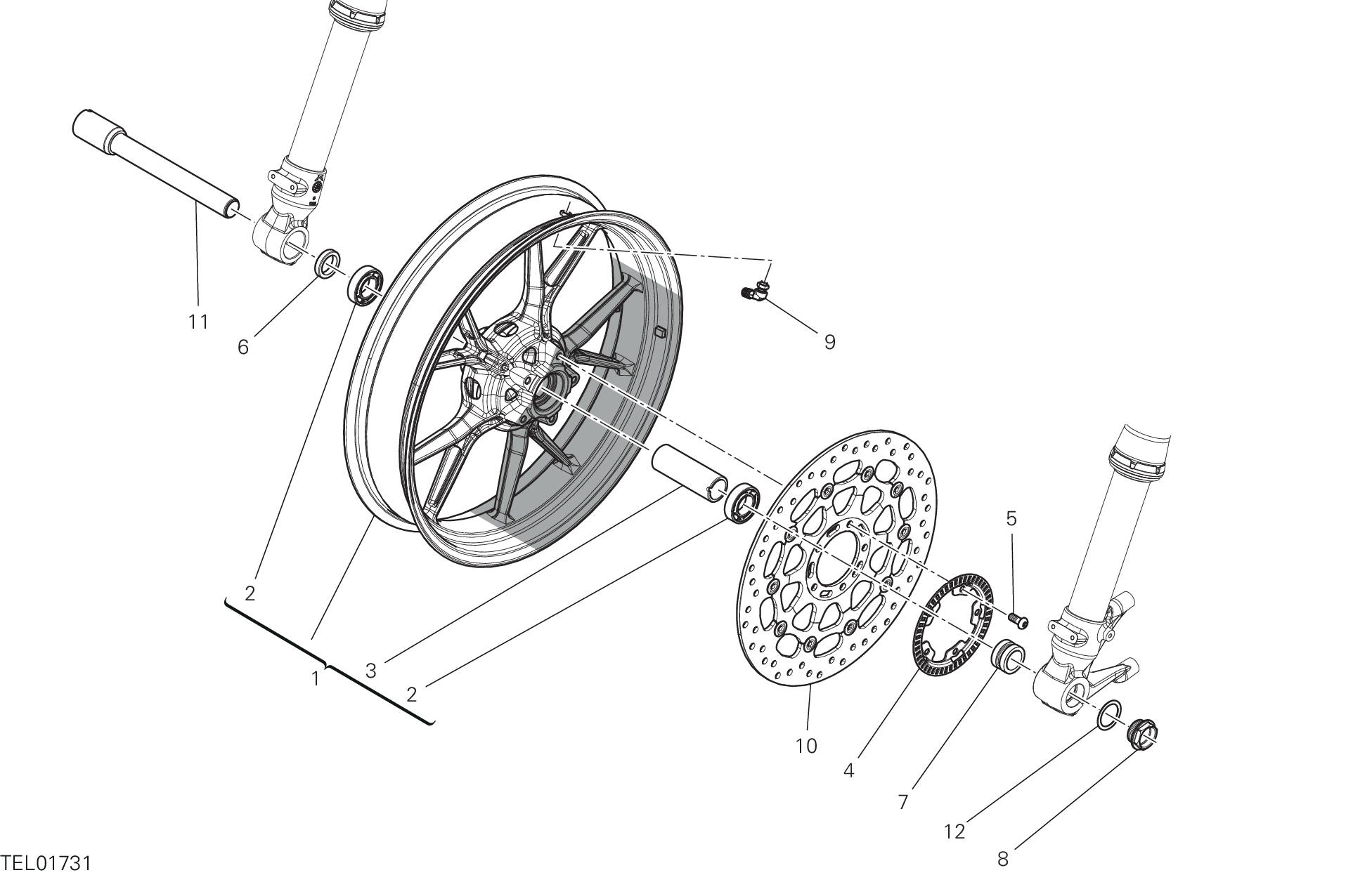 Roue avant