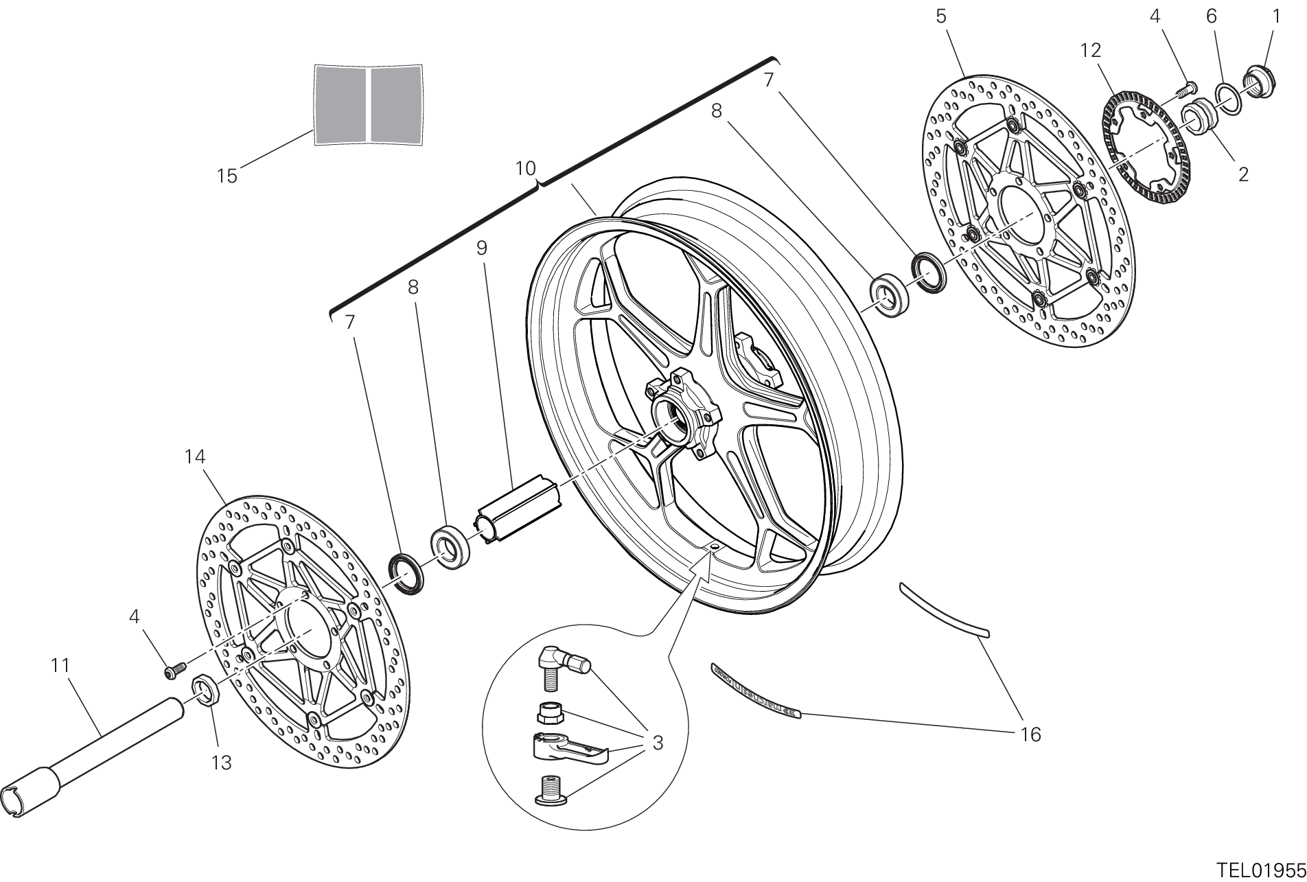 Roue avant