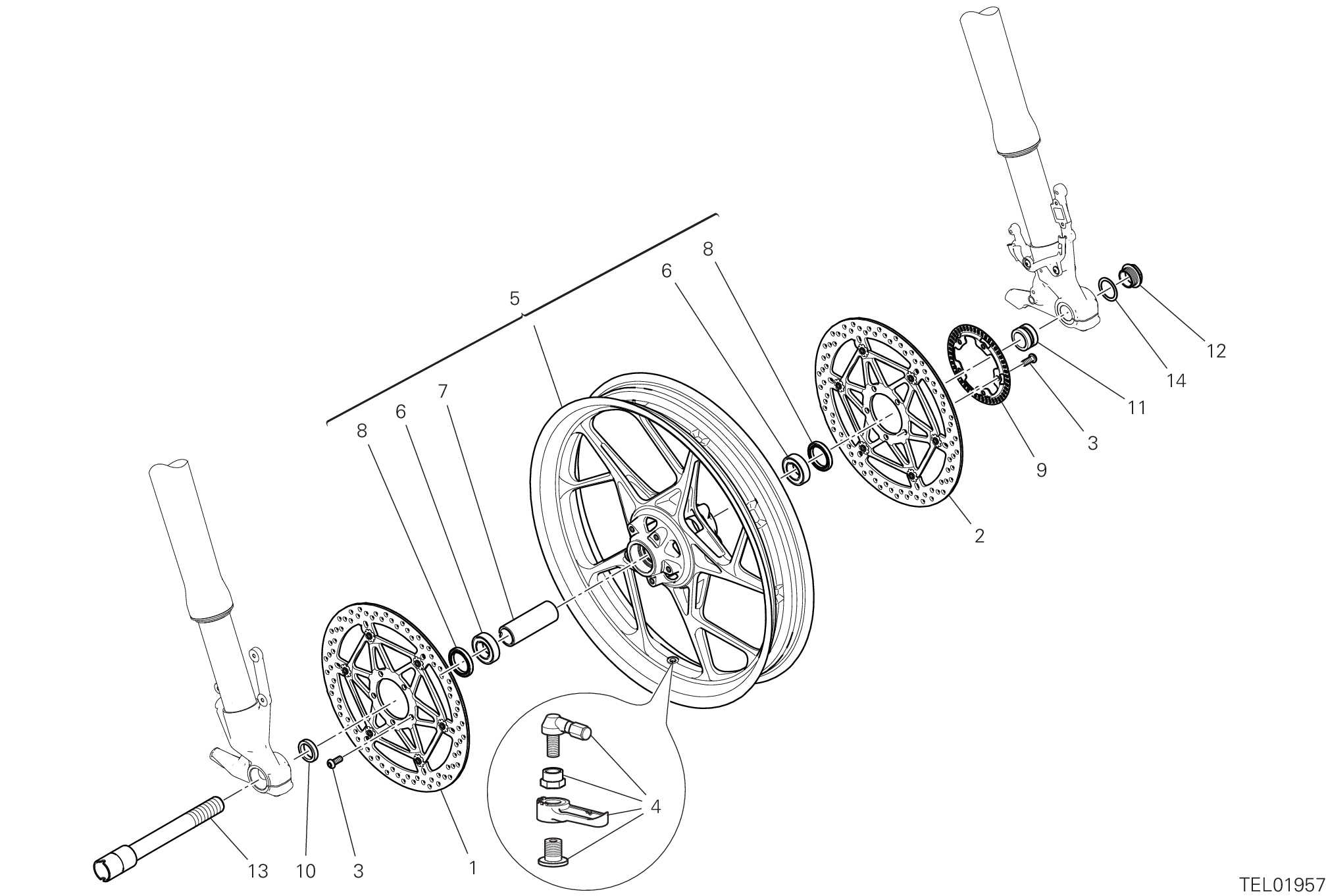Roue avant
