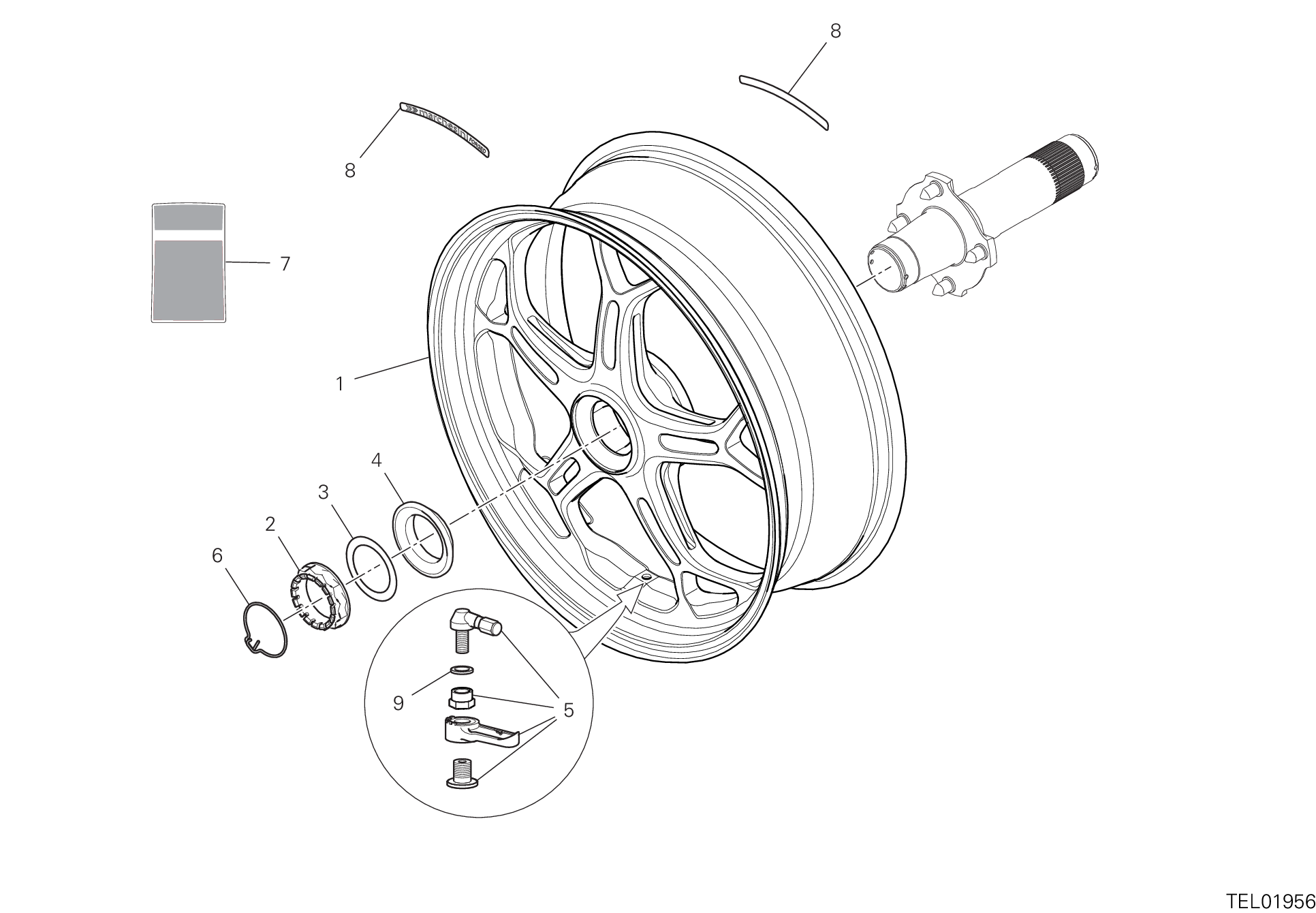 Roue arrière