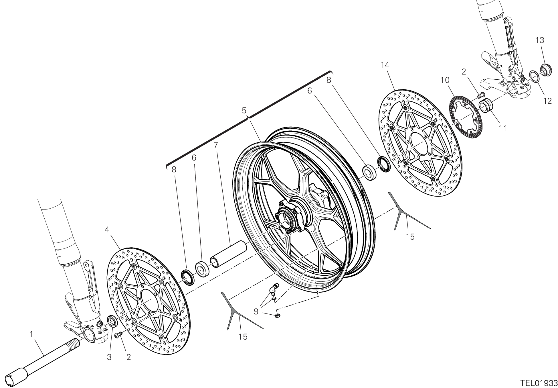 Roue avant