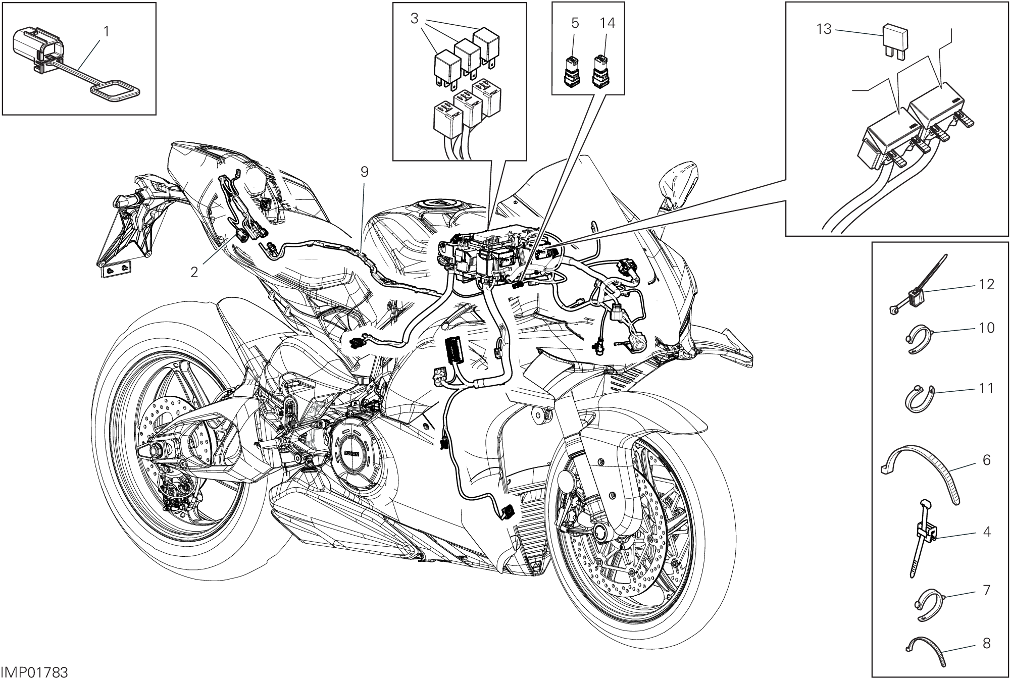 Circuit électrique vehicule