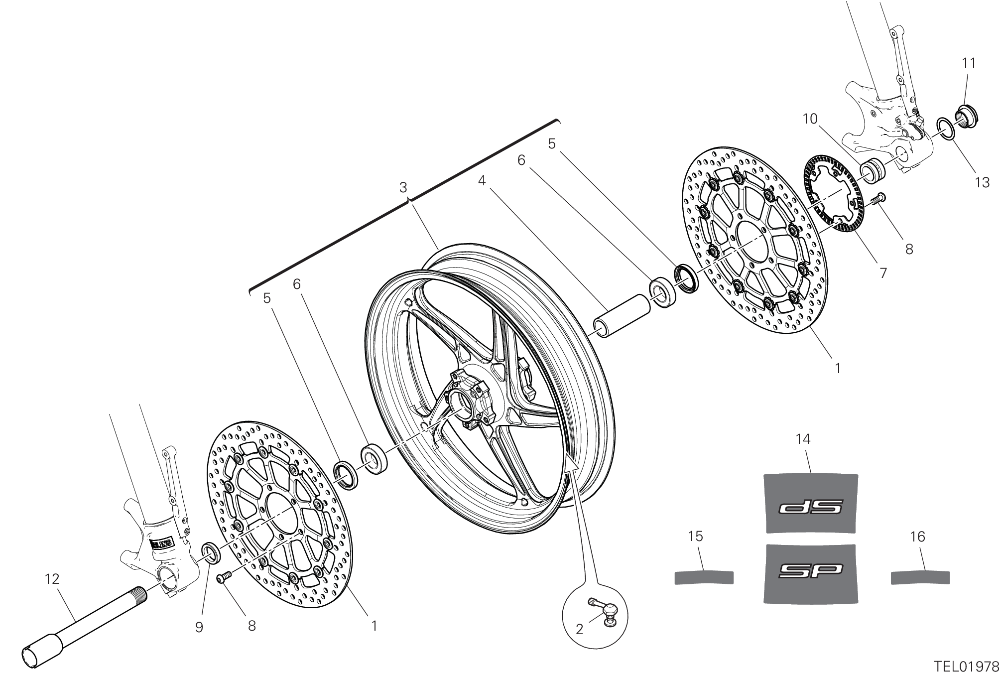 Roue avant