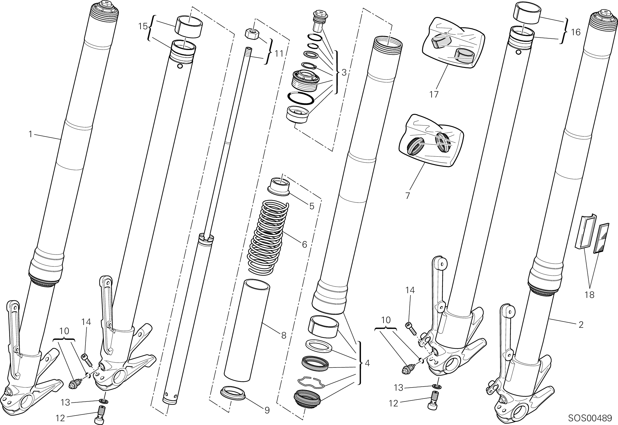 Fourche avant