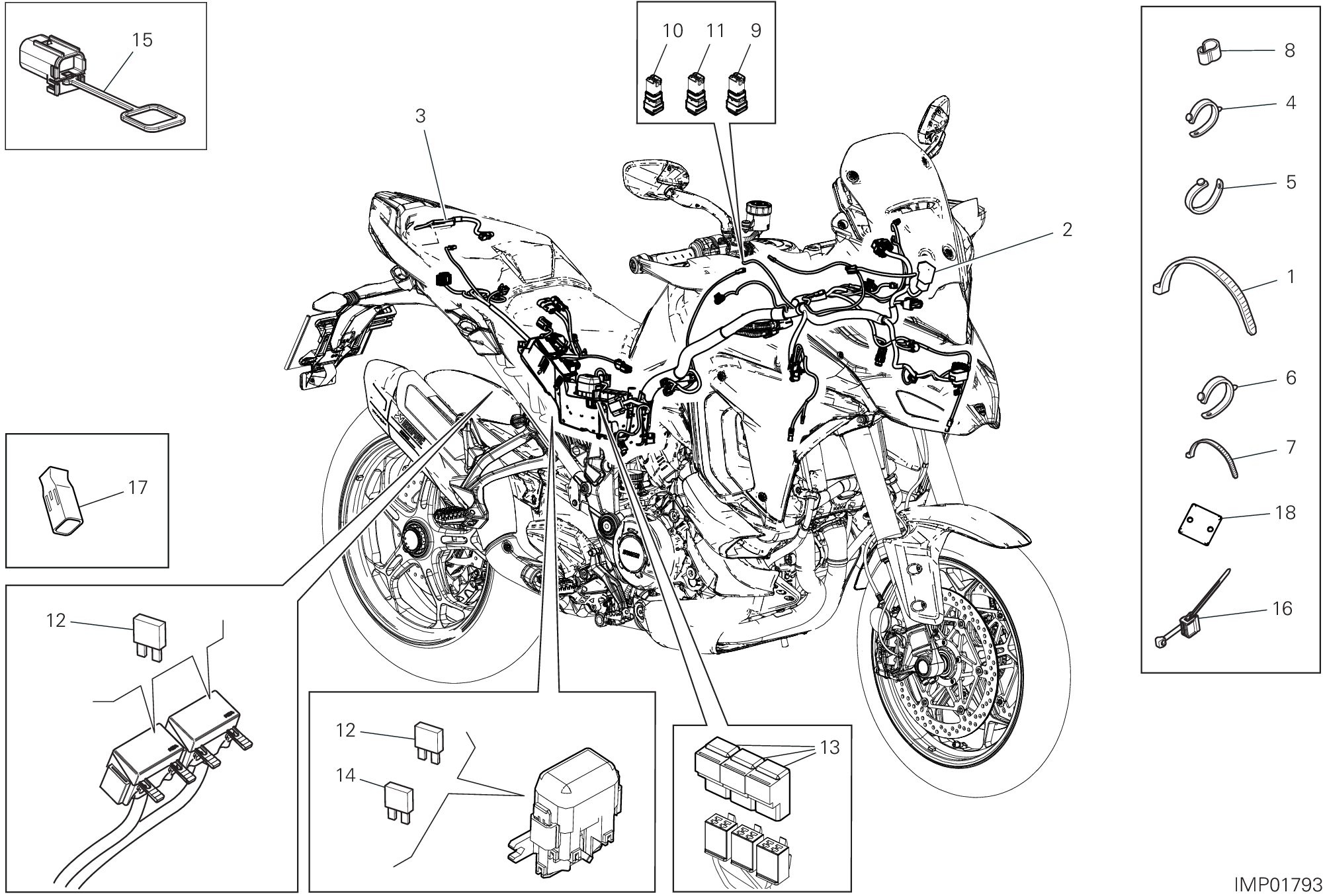 Circuit électrique vehicule