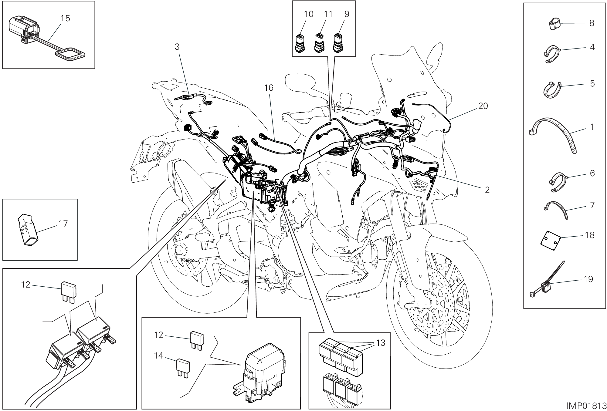 Circuit électrique vehicule