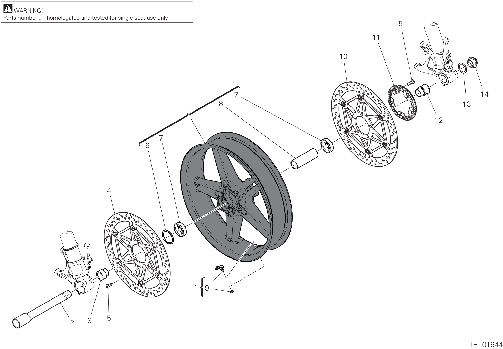 Roue avant