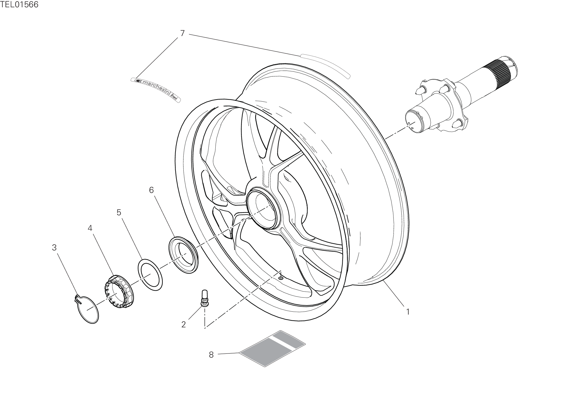 Roue arrière