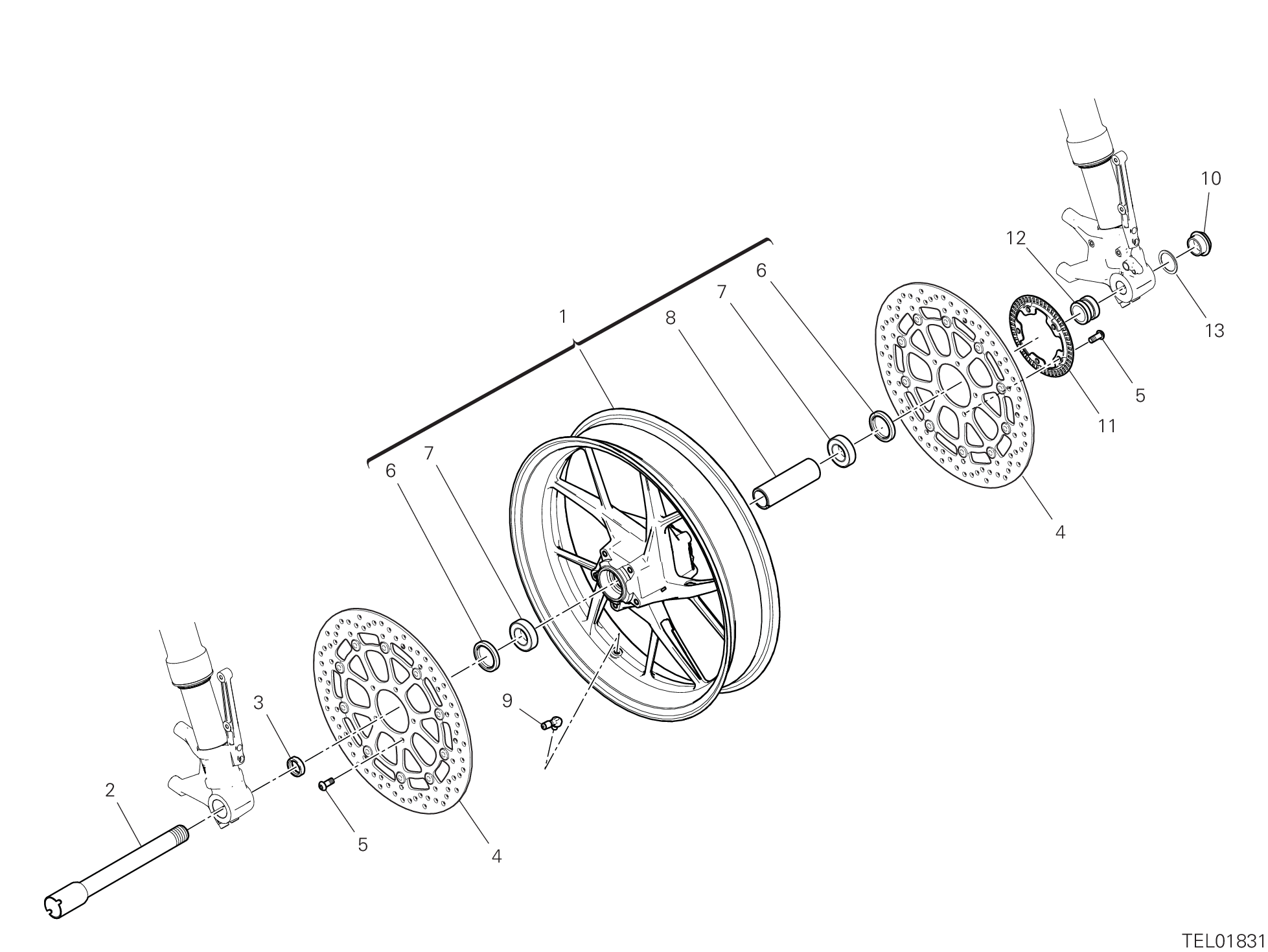 Roue avant