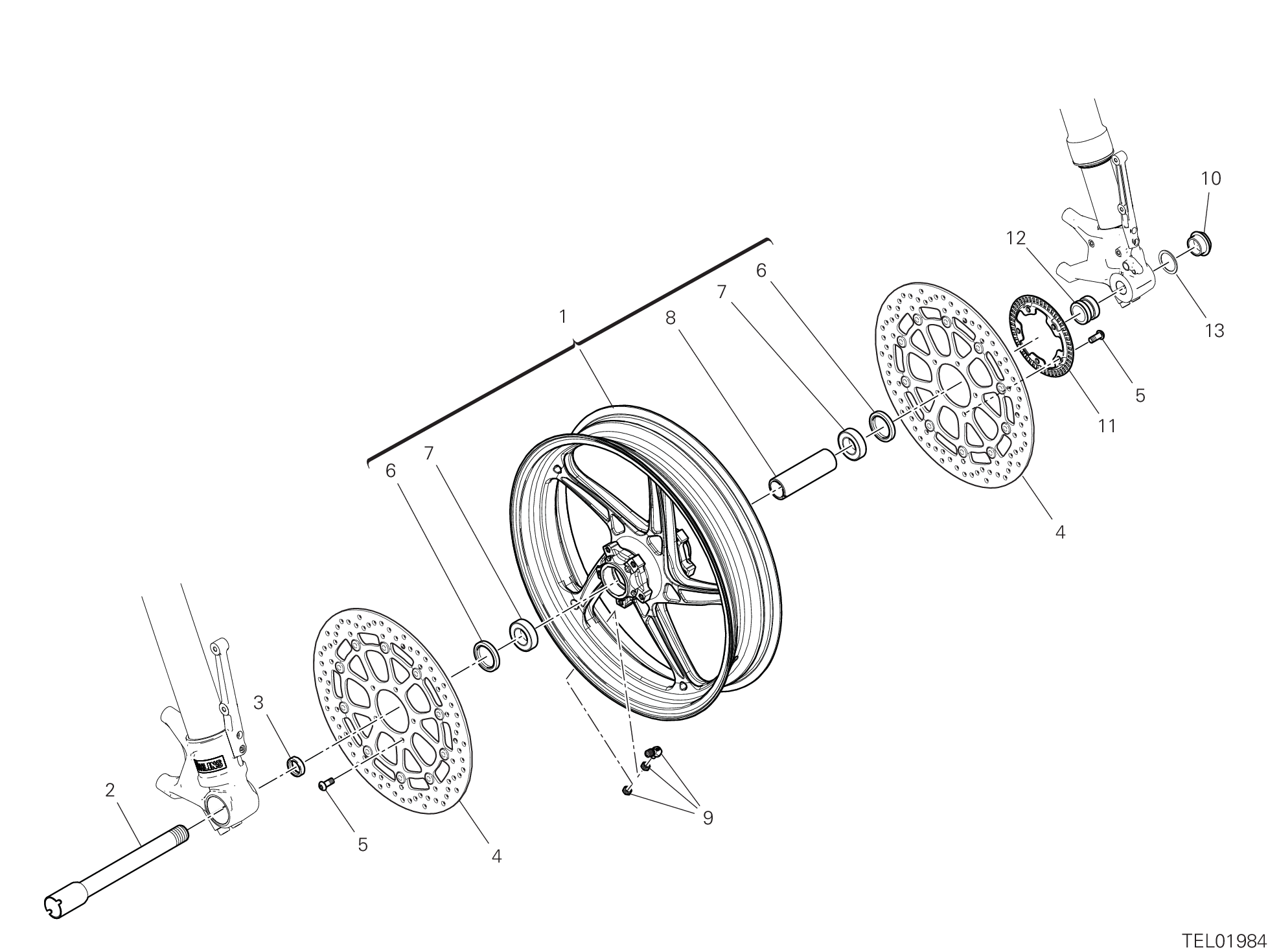 Roue avant