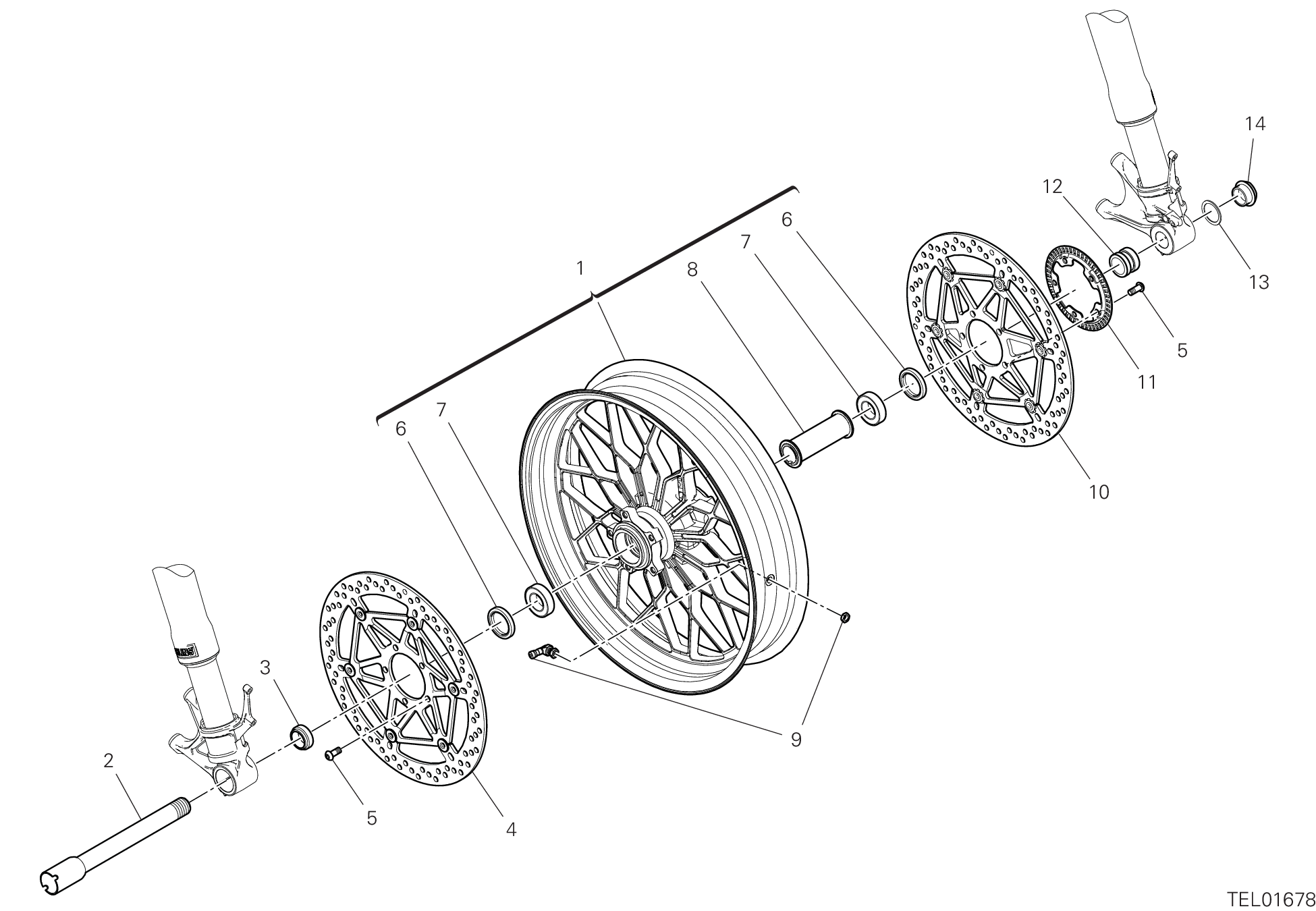 Roue avant
