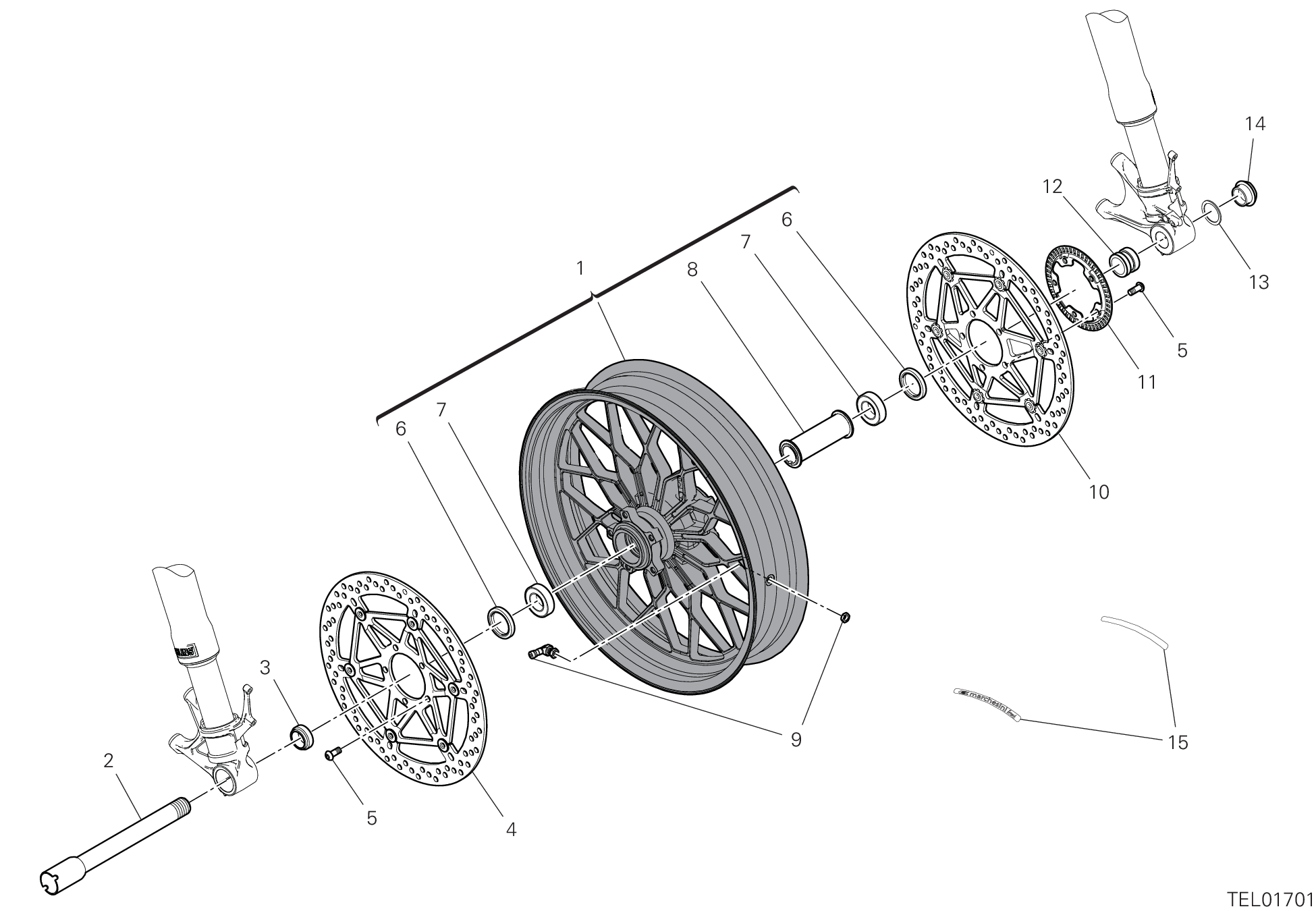 Roue avant