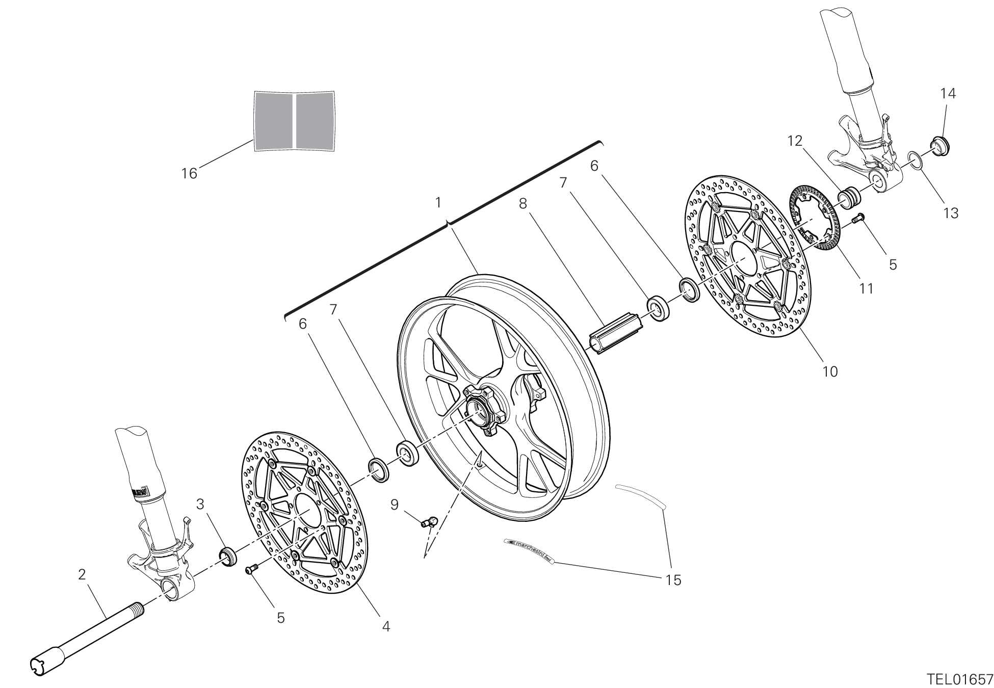 Roue avant