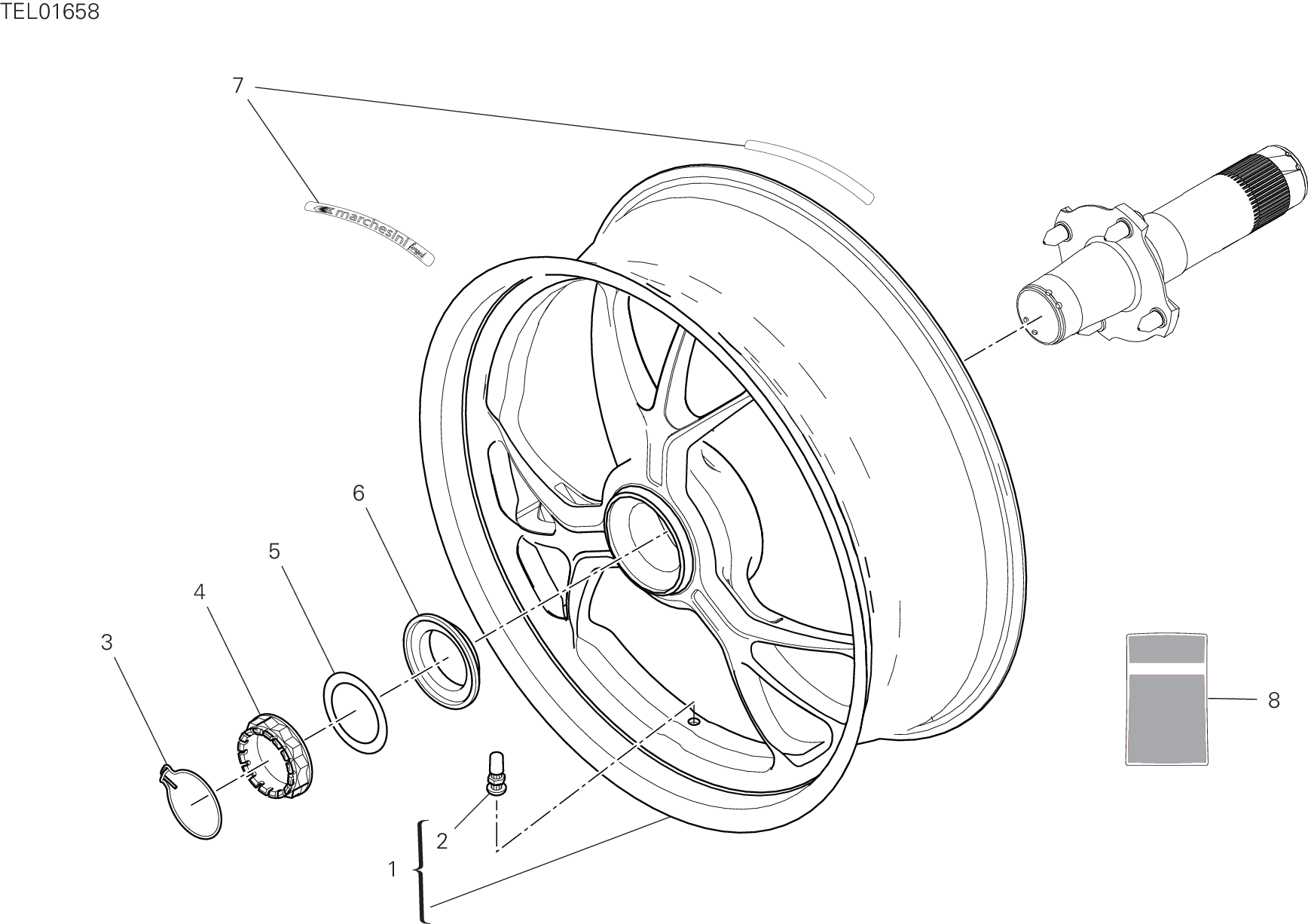 Roue arrière