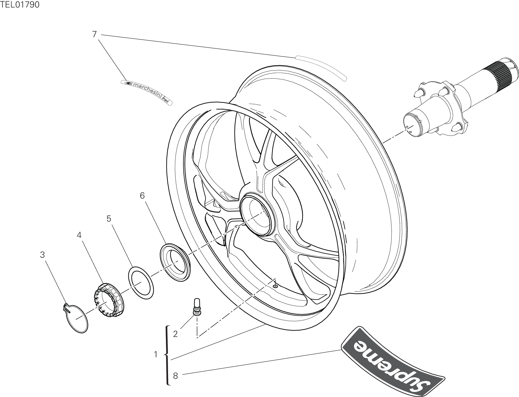 Roue arrière