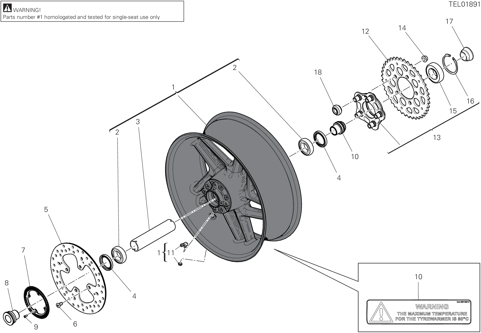 Roue arrière