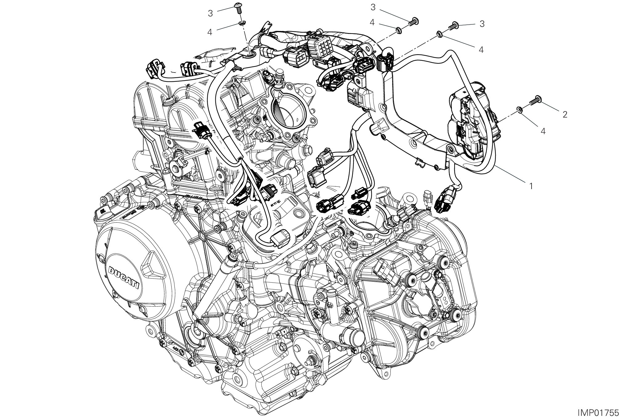 Circuit électrique moteur