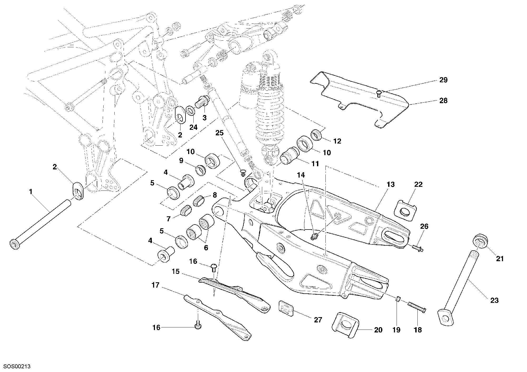 Bras oscillant