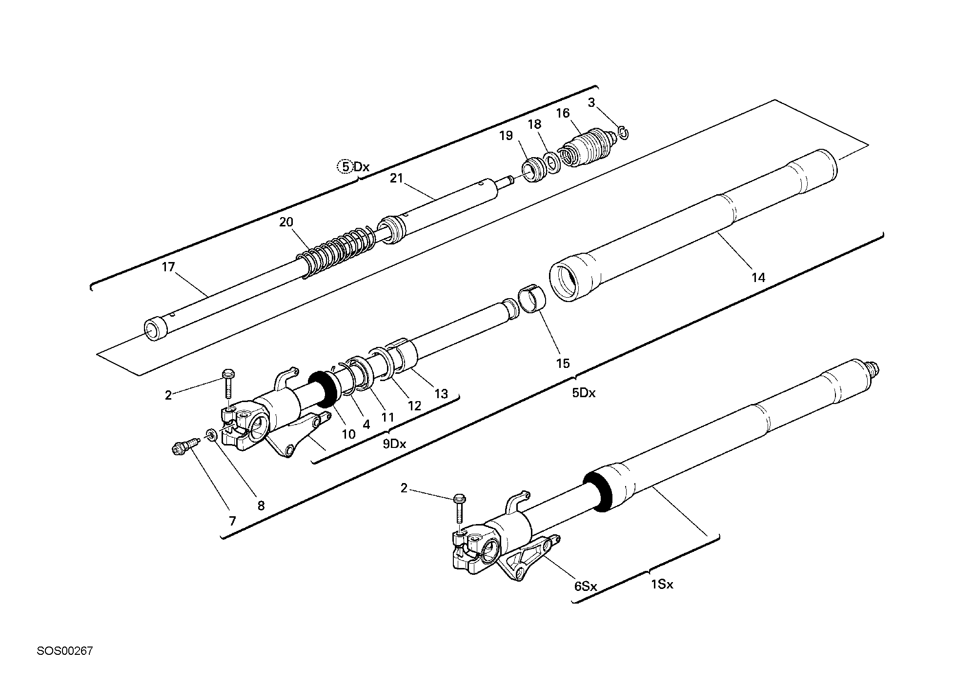 Fourche avant 749