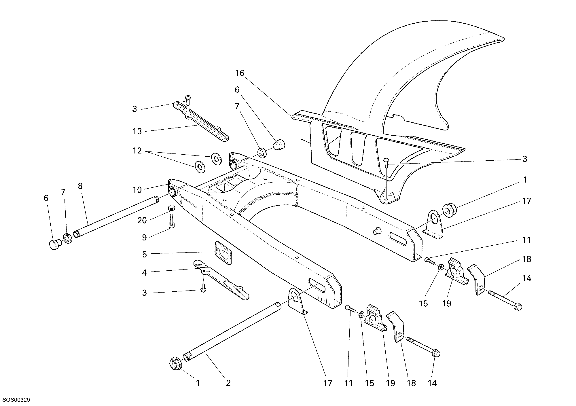 Bras oscillant