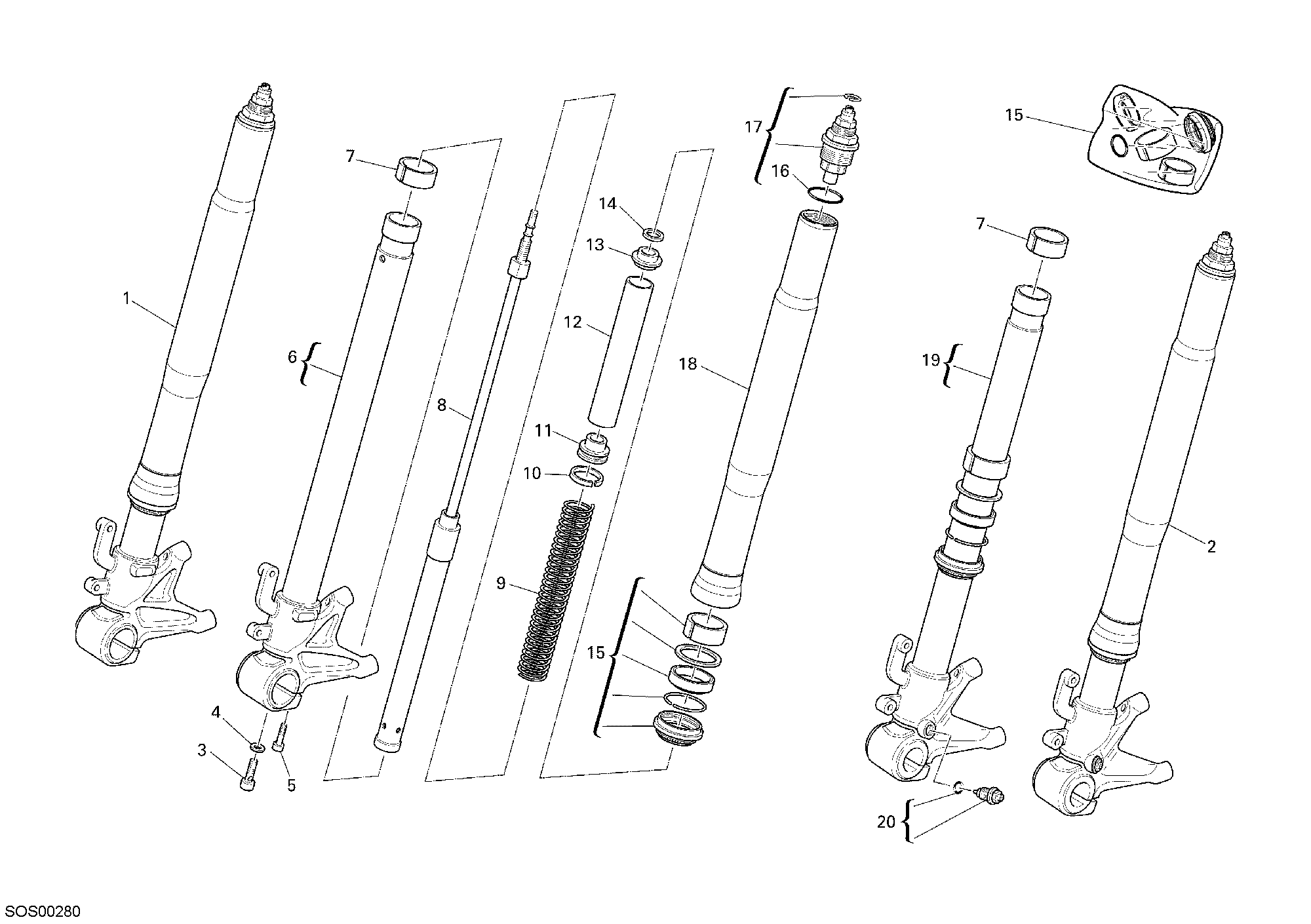 Fourche avant