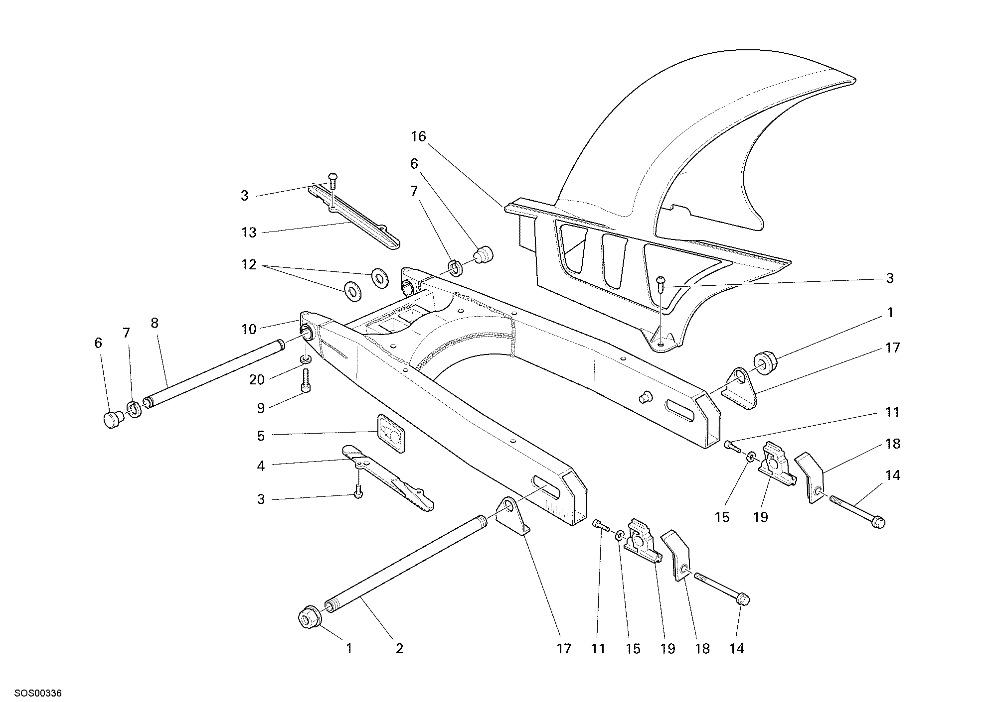 Bras oscillant