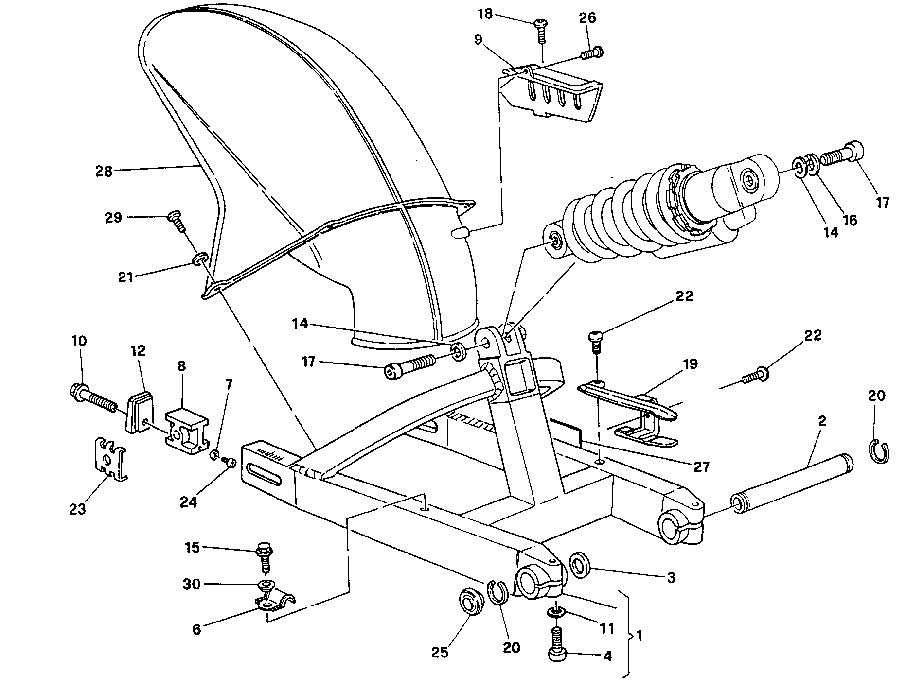 Bras oscillant