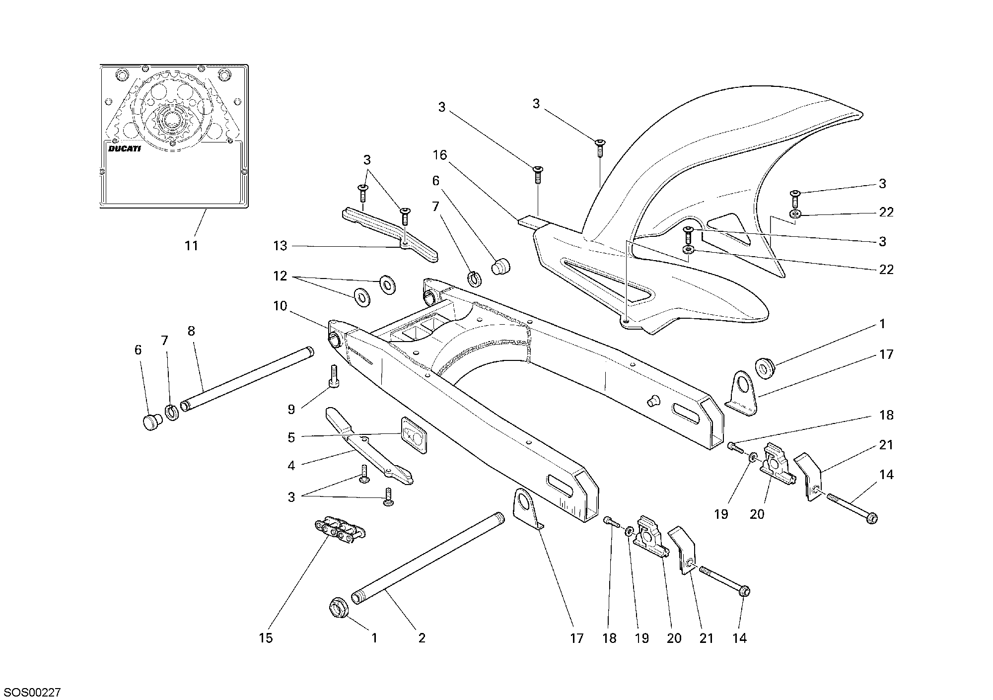 Bras oscillant