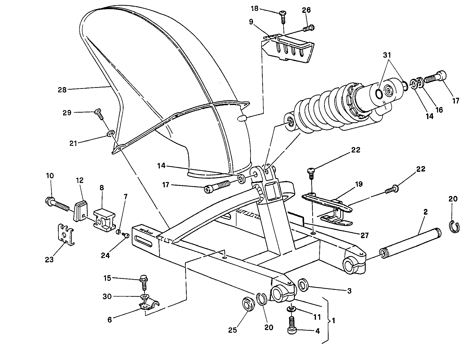 Bras oscillant