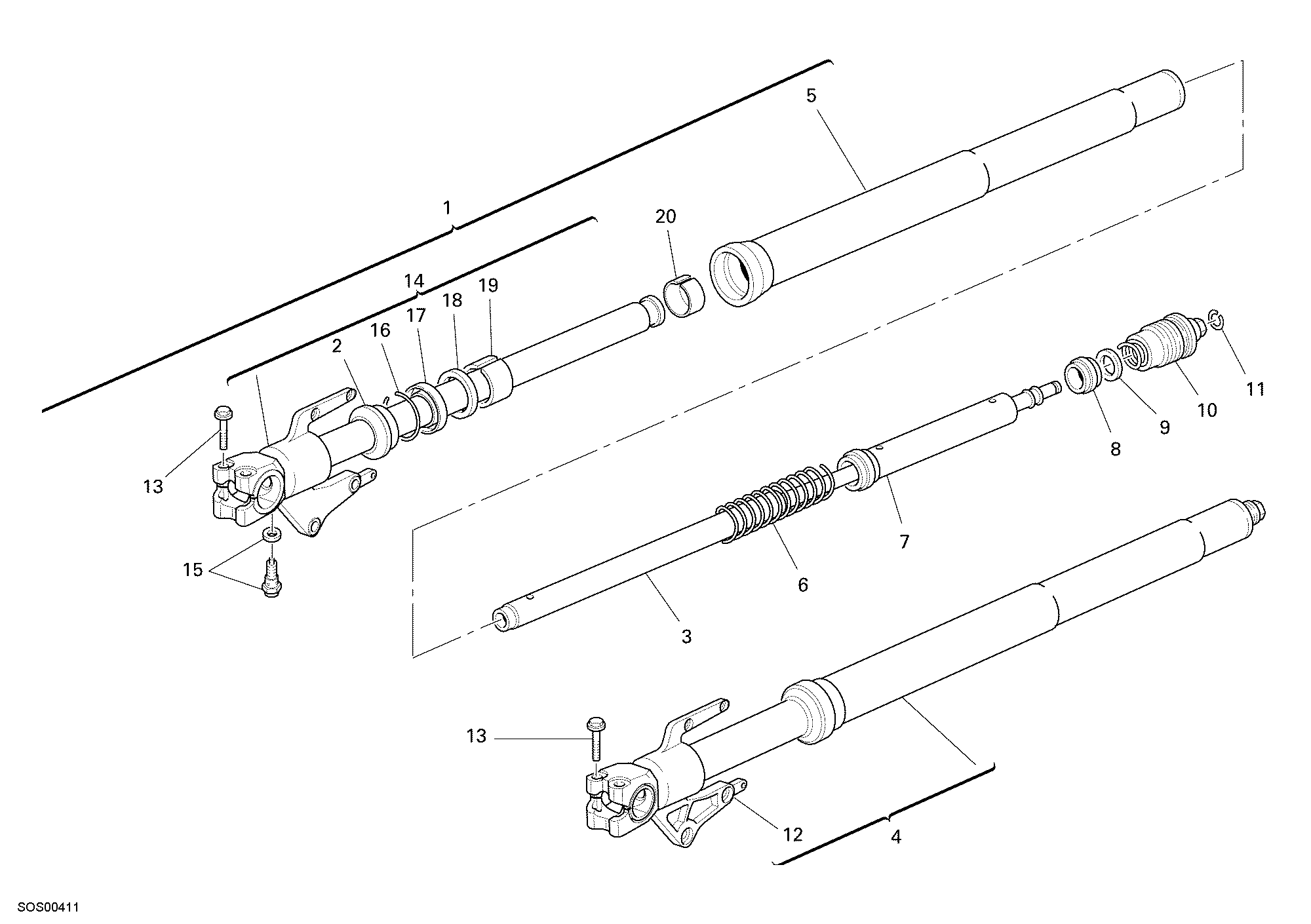 Fourche avant