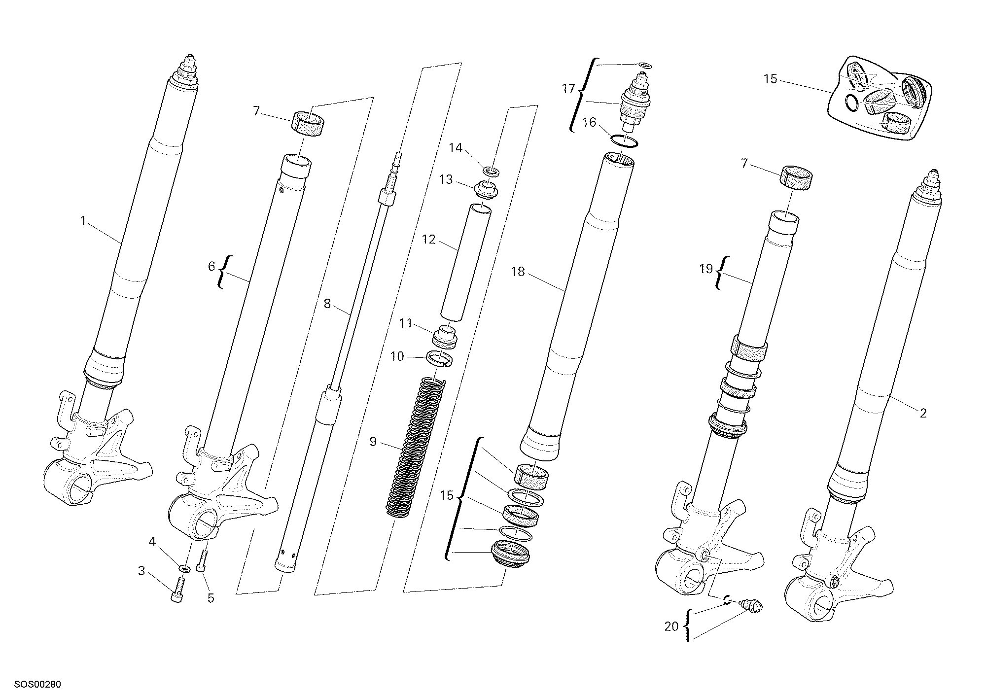 Fourche avant
