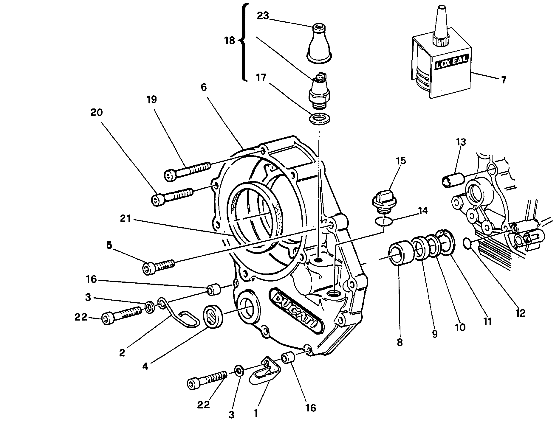 Couvercle embrayage fmm <001274