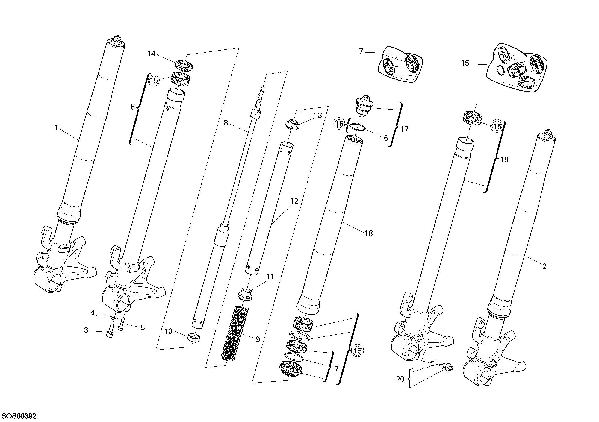 Fourche avant