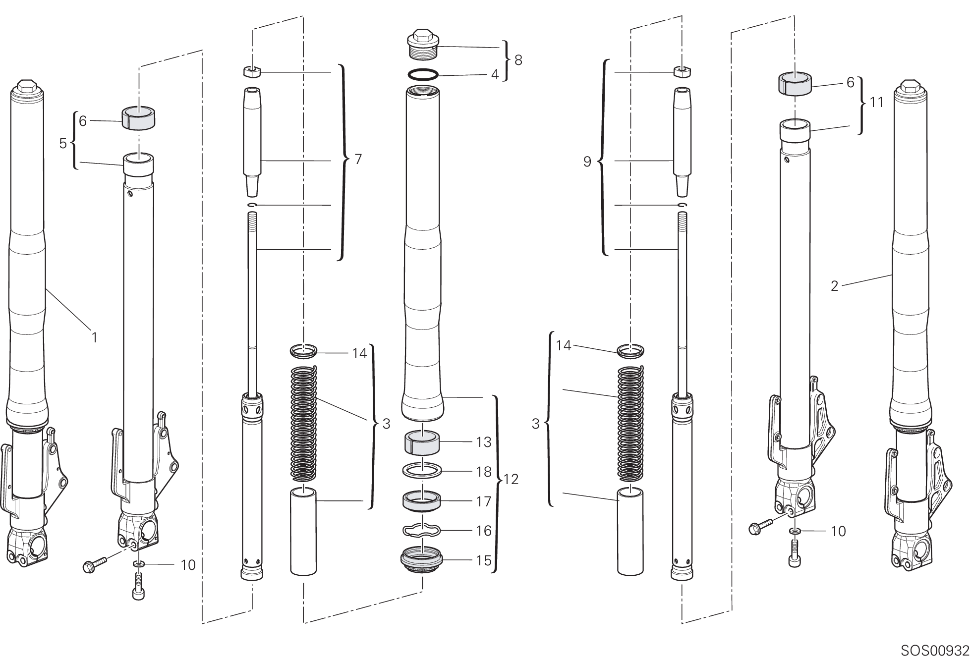 Fourche avant