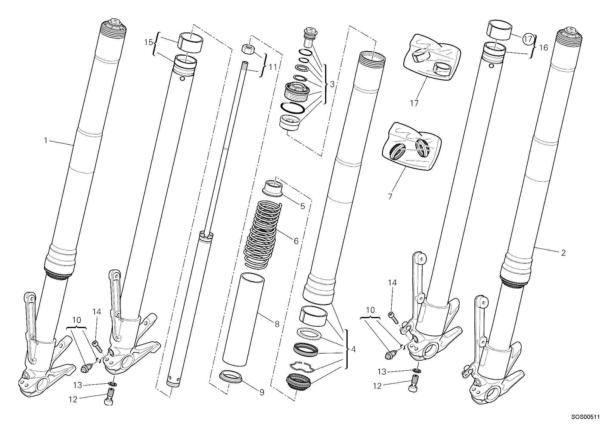 Fourche avant