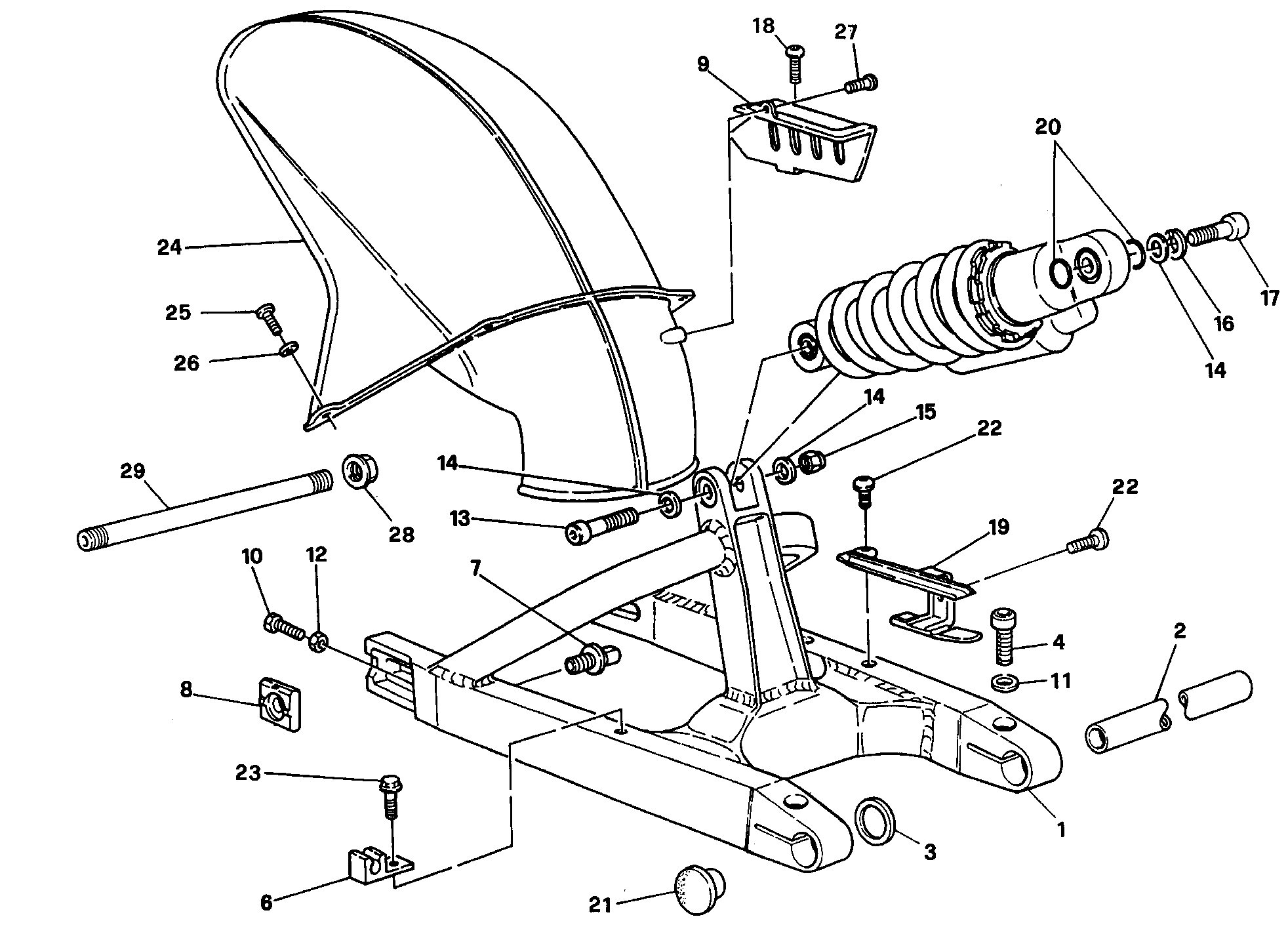Bras oscillant FM 001364