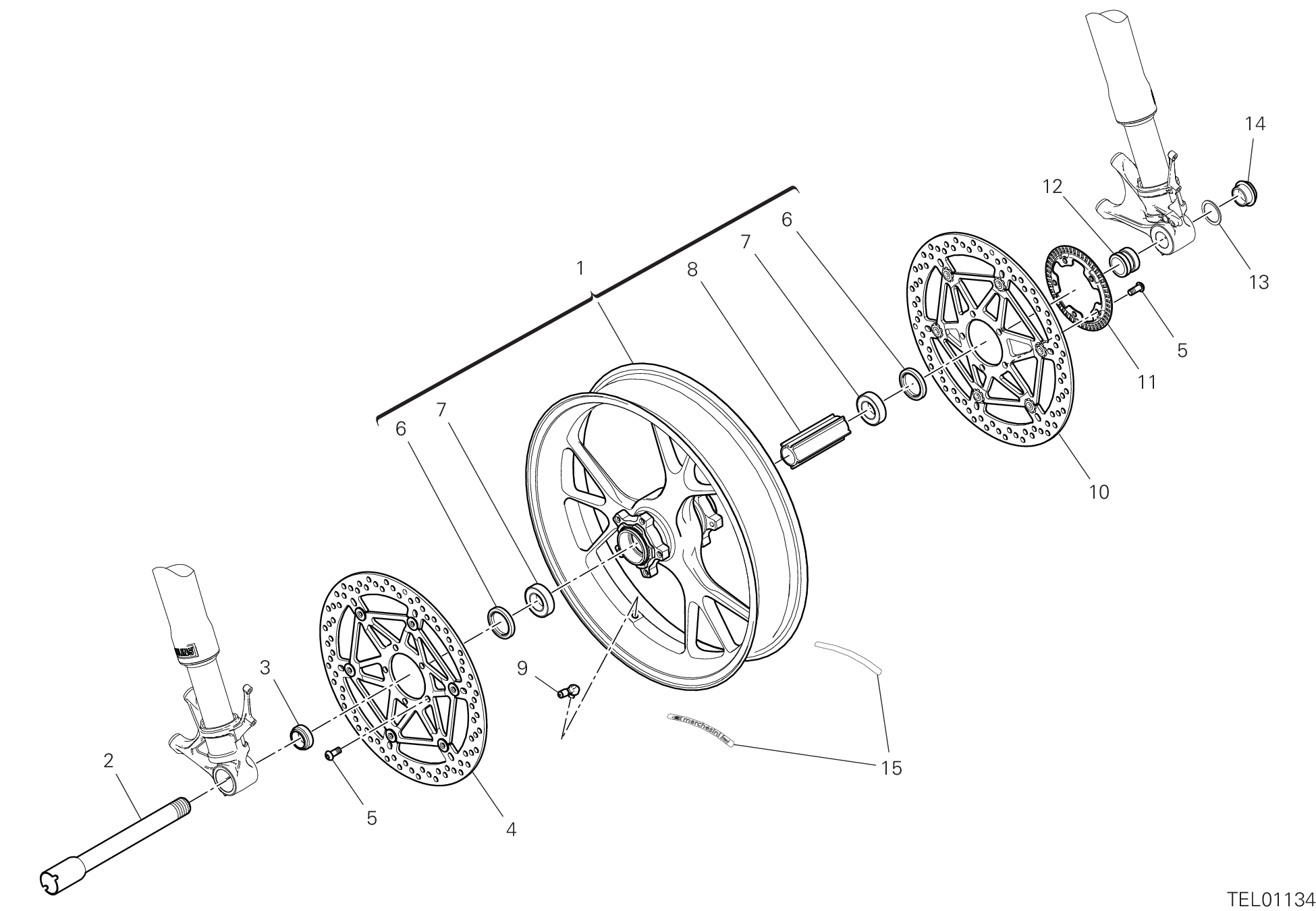 Roue avant
