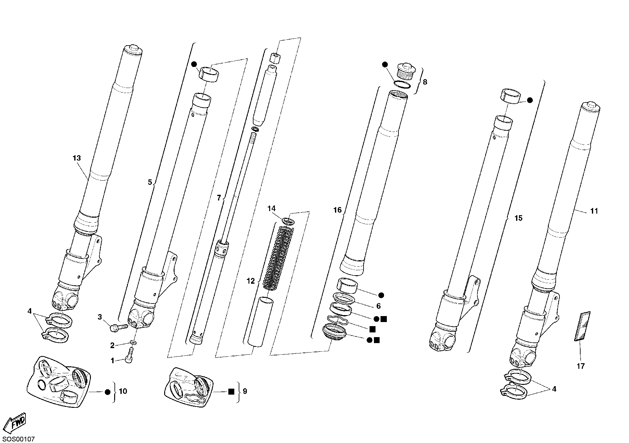 Fourche avant