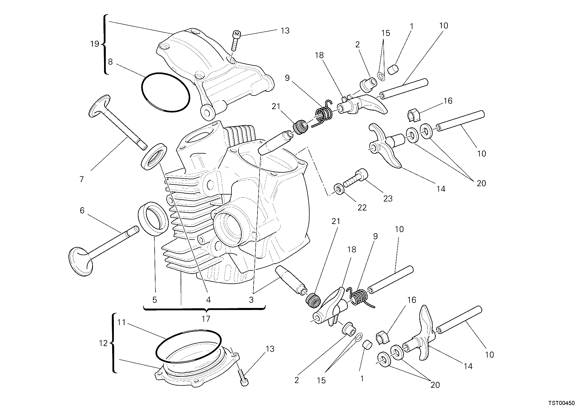 Culasse horizontale