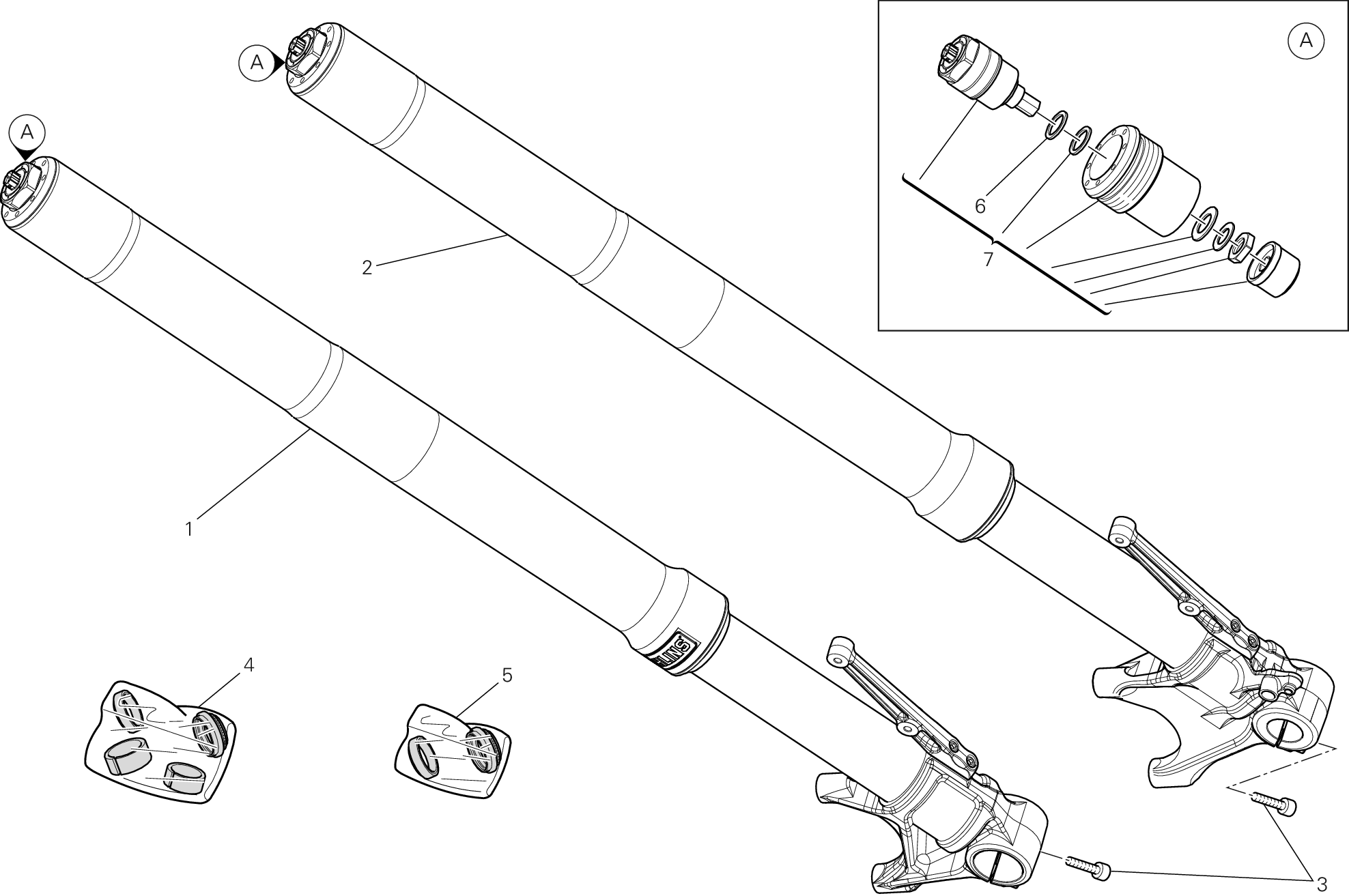 Fourche avant