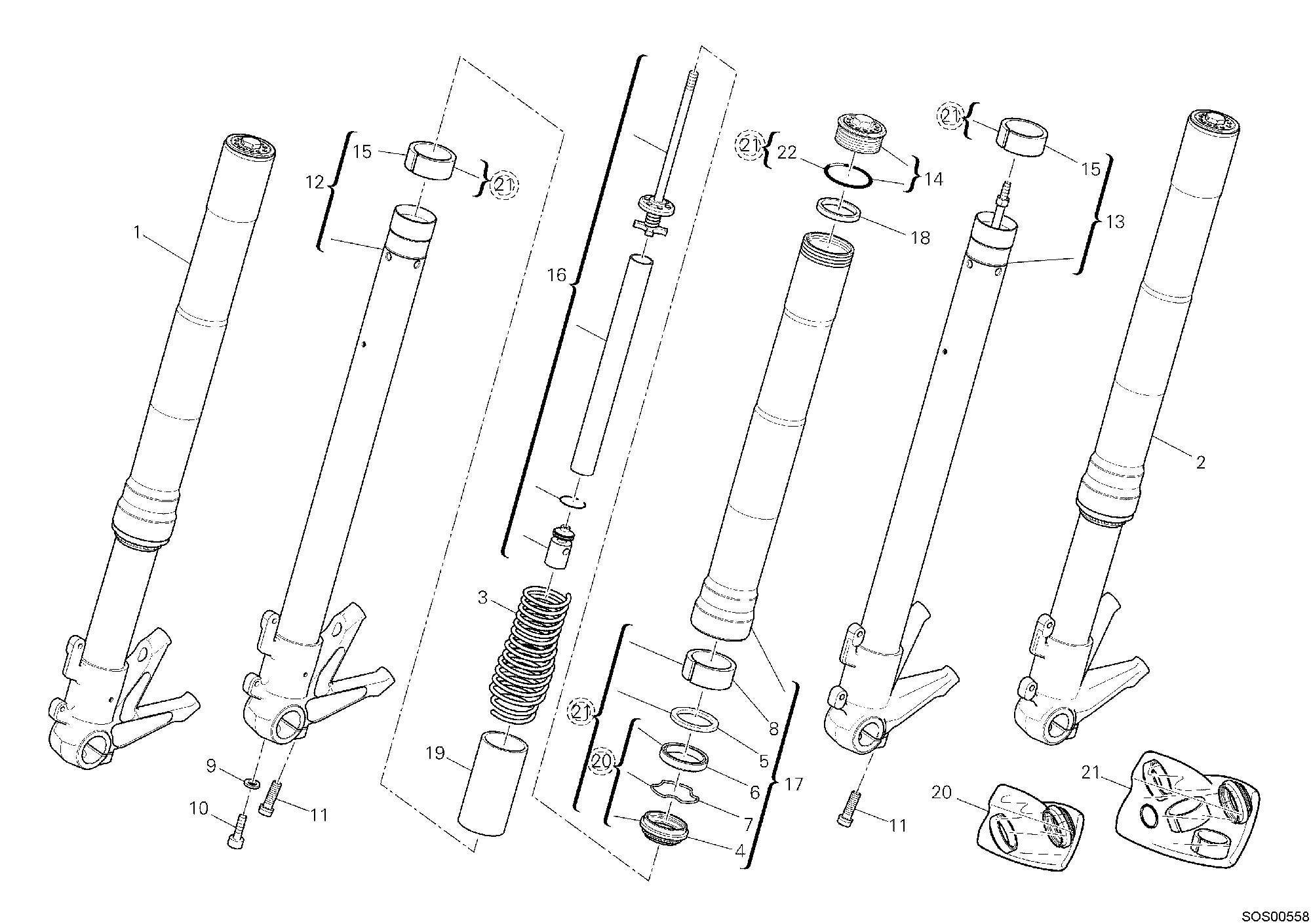 Fourche avant