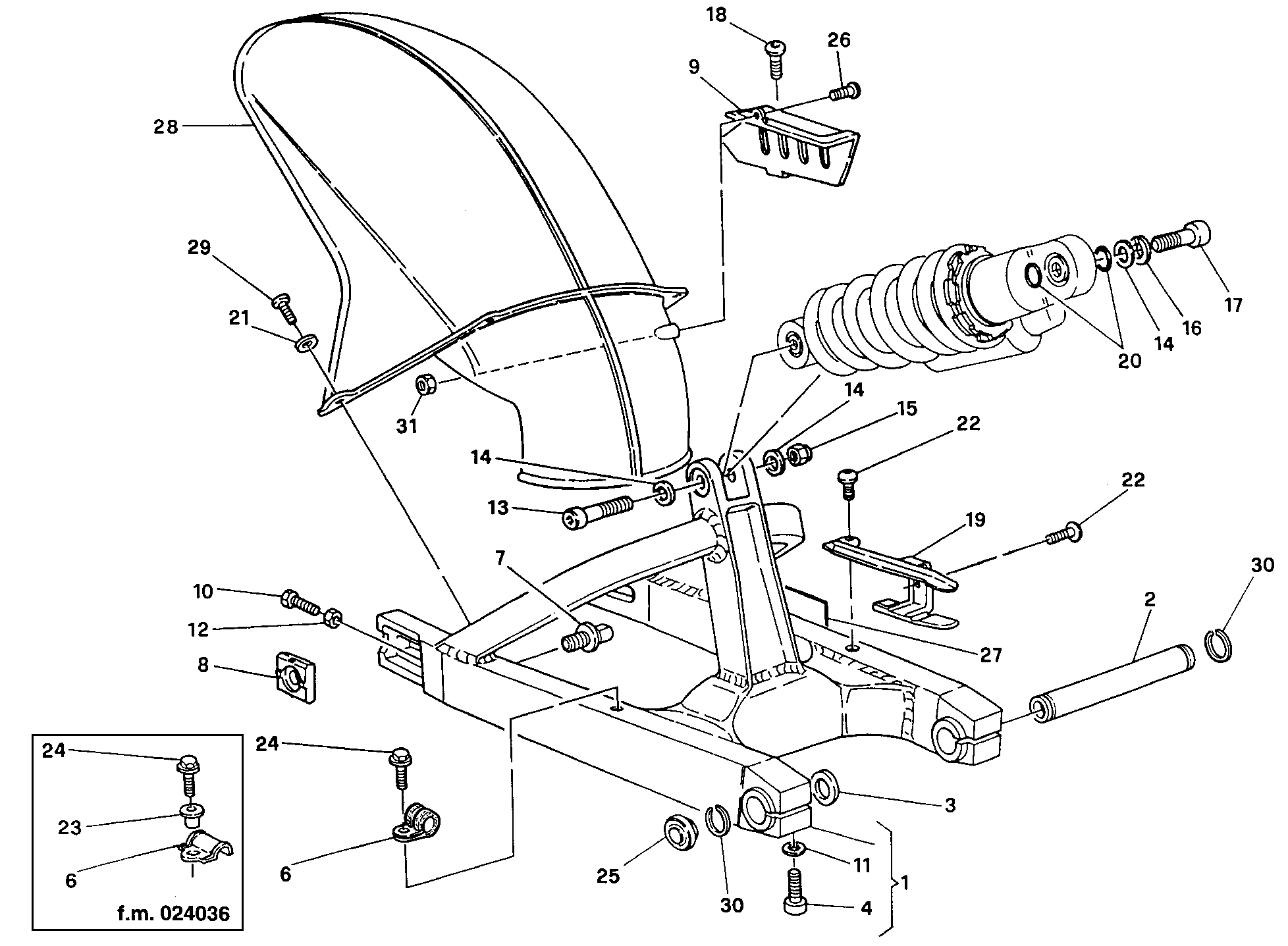 Bras oscillant DM 006007