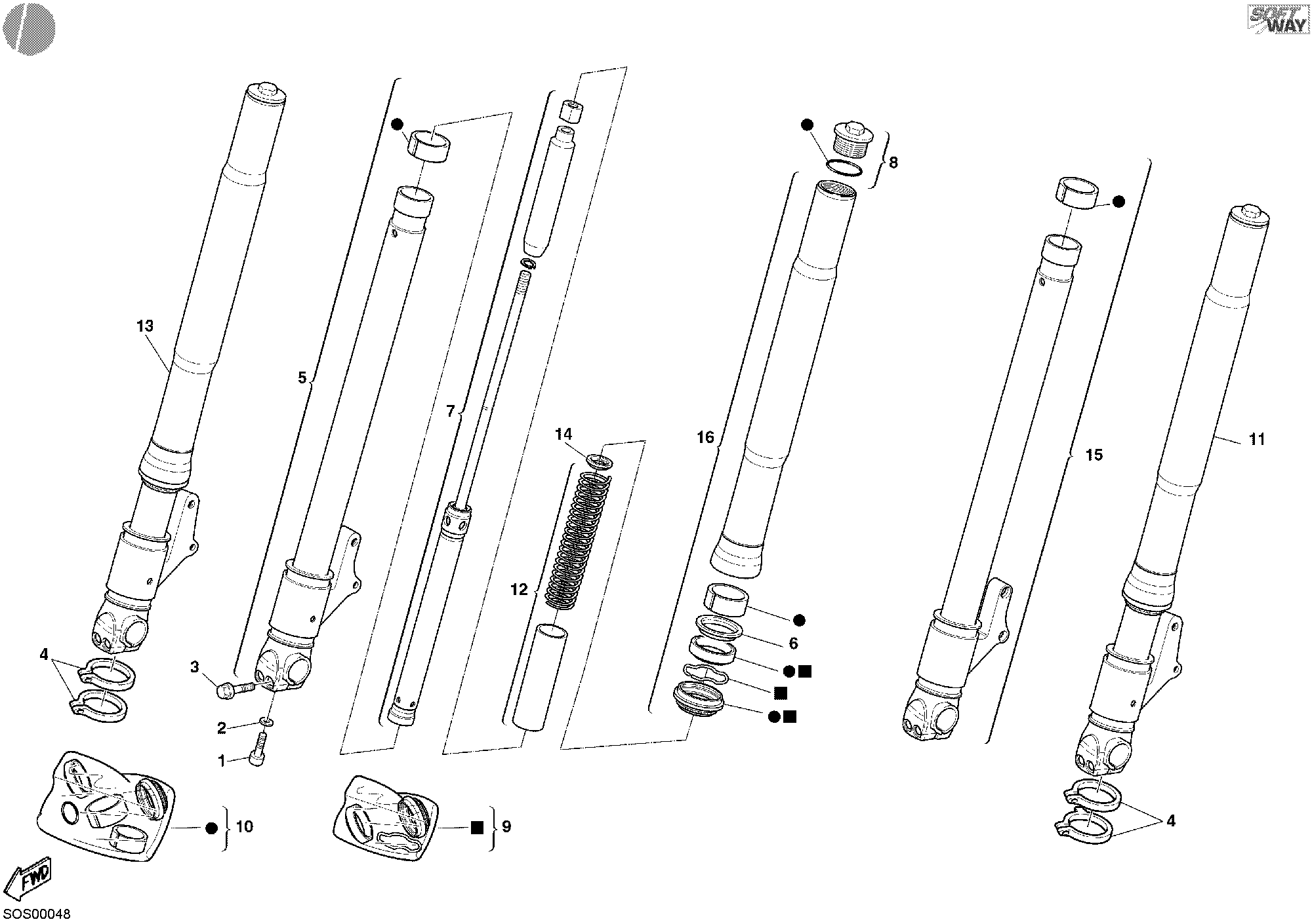 Fourche avant